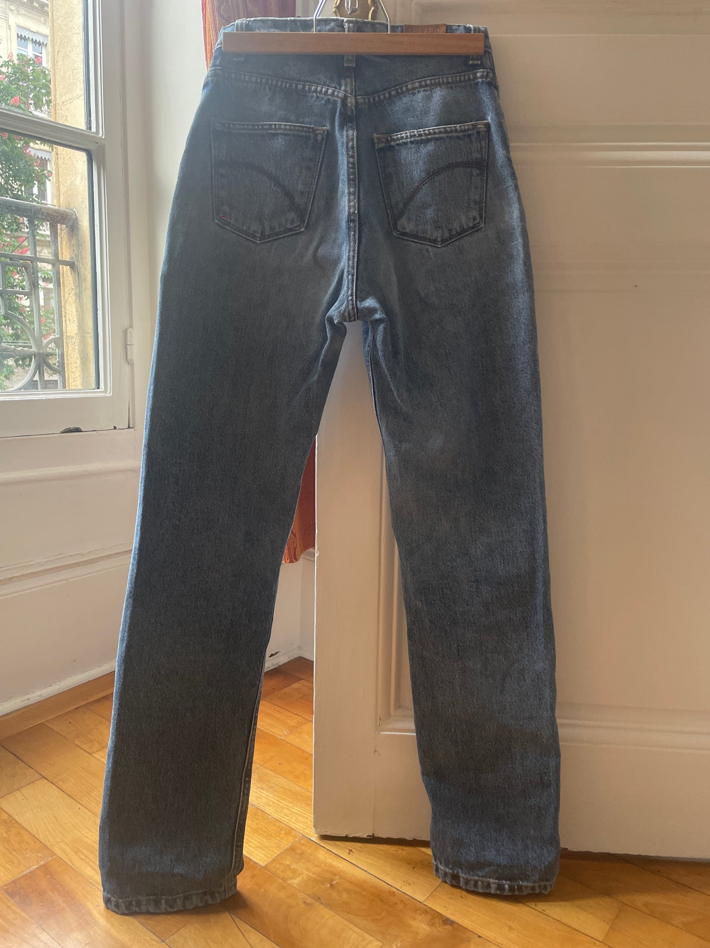 Jean droit taille haute clair – Apolline