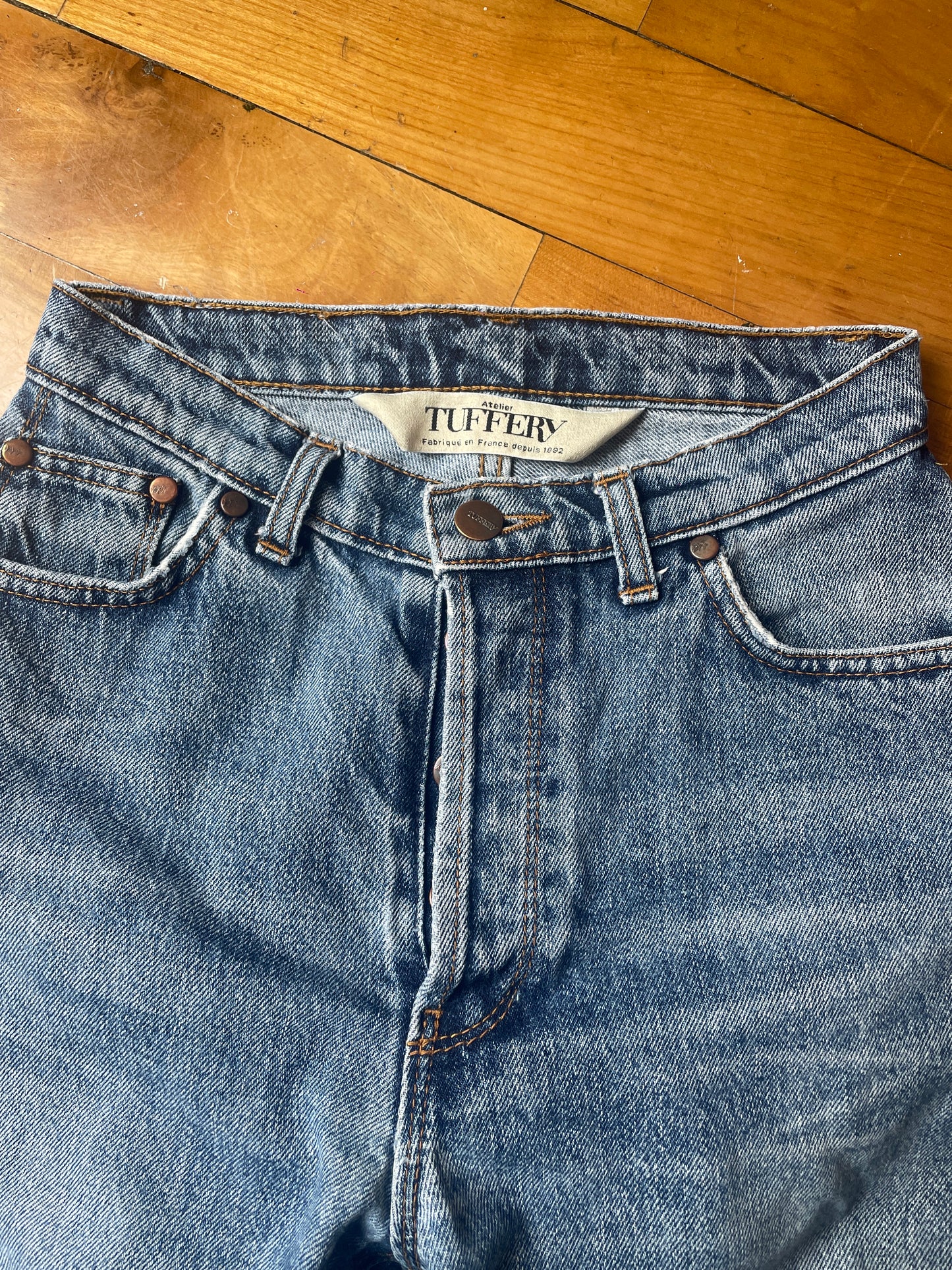 Jean droit taille haute clair – Apolline