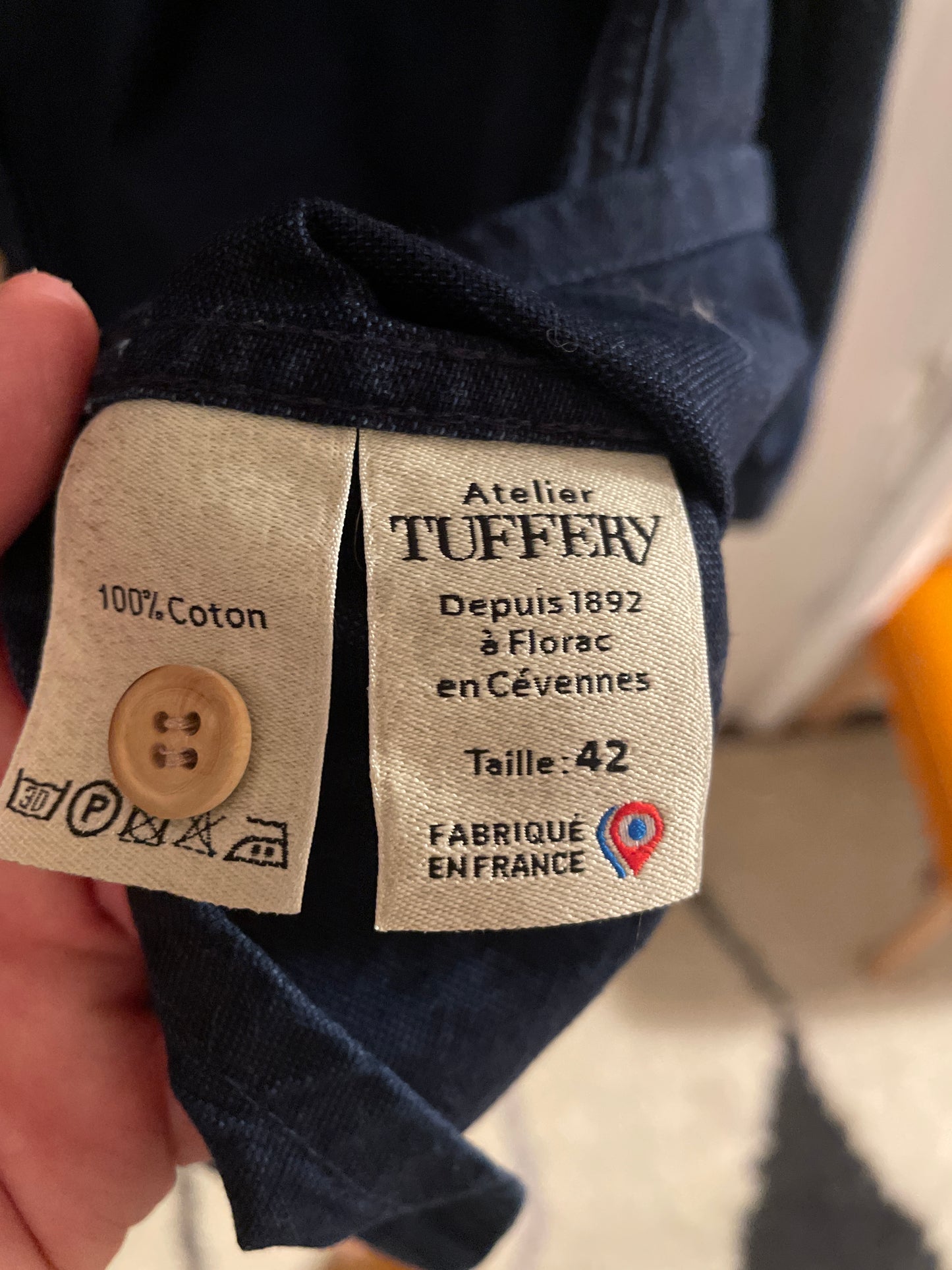 Chemise homme en jean Indigo - Causses