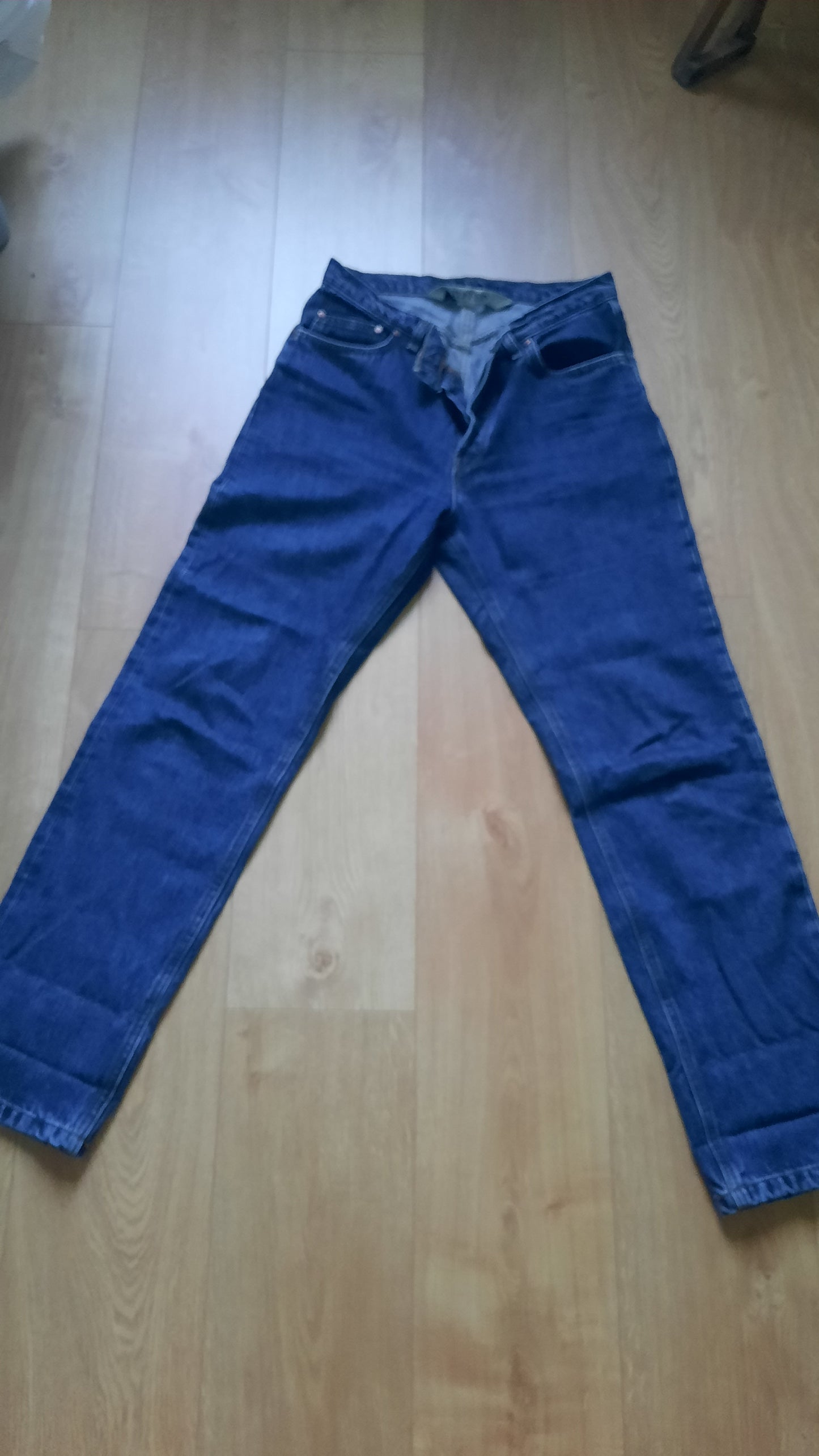Jean droit taille haute stonewashed - Apolline