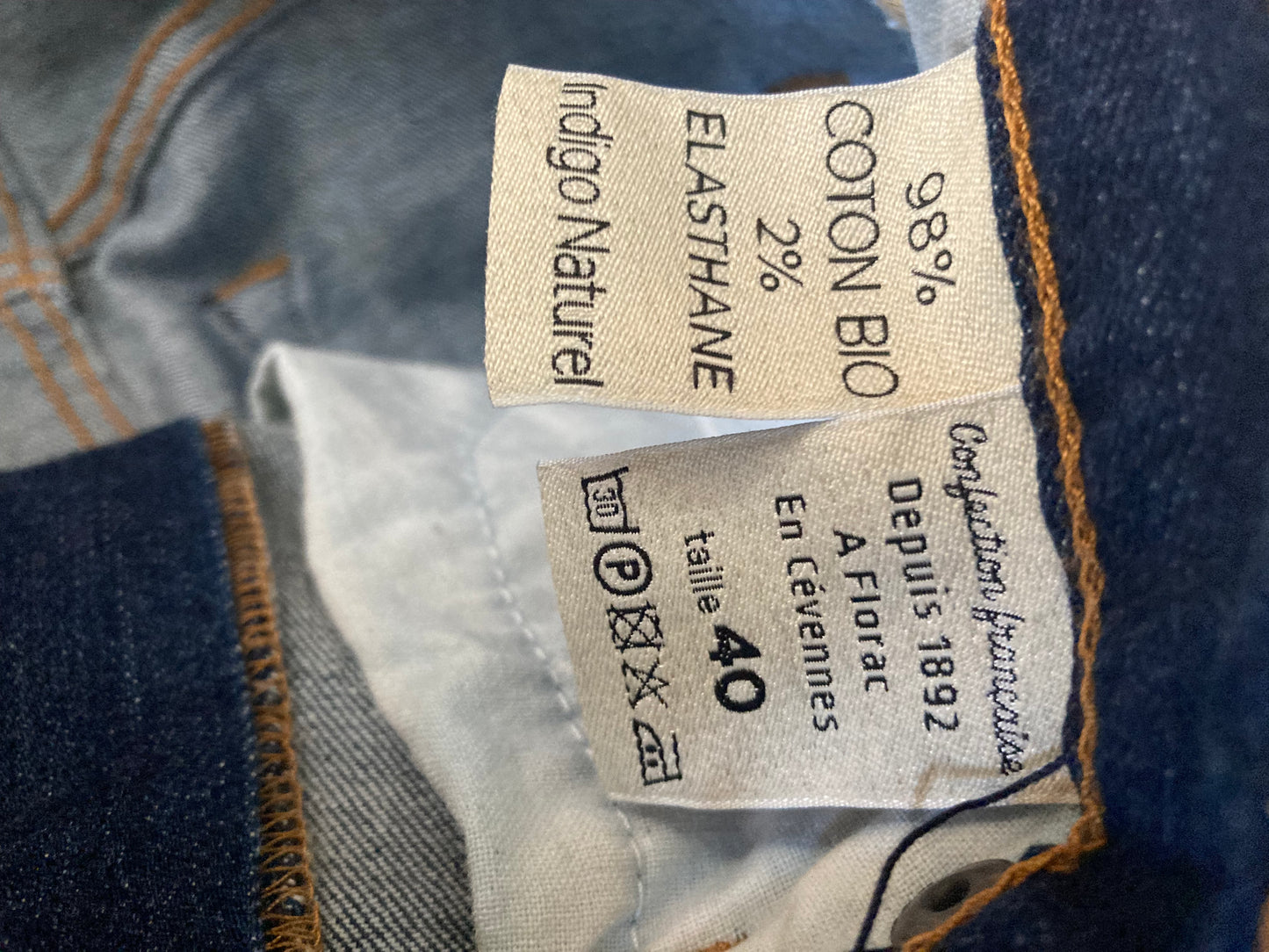 Jean slim taille haute Coton Bio - Marianne