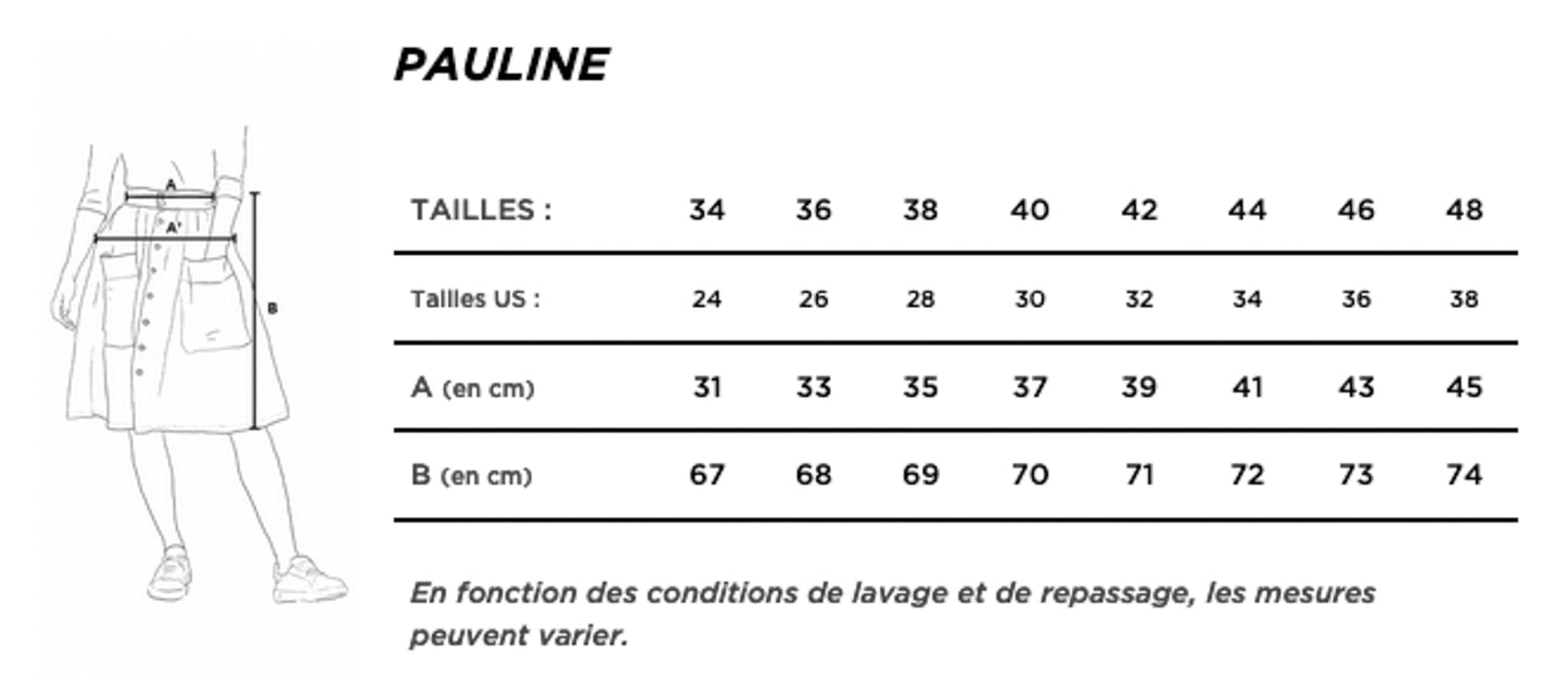 Jupe en jean Lin Français - Pauline
