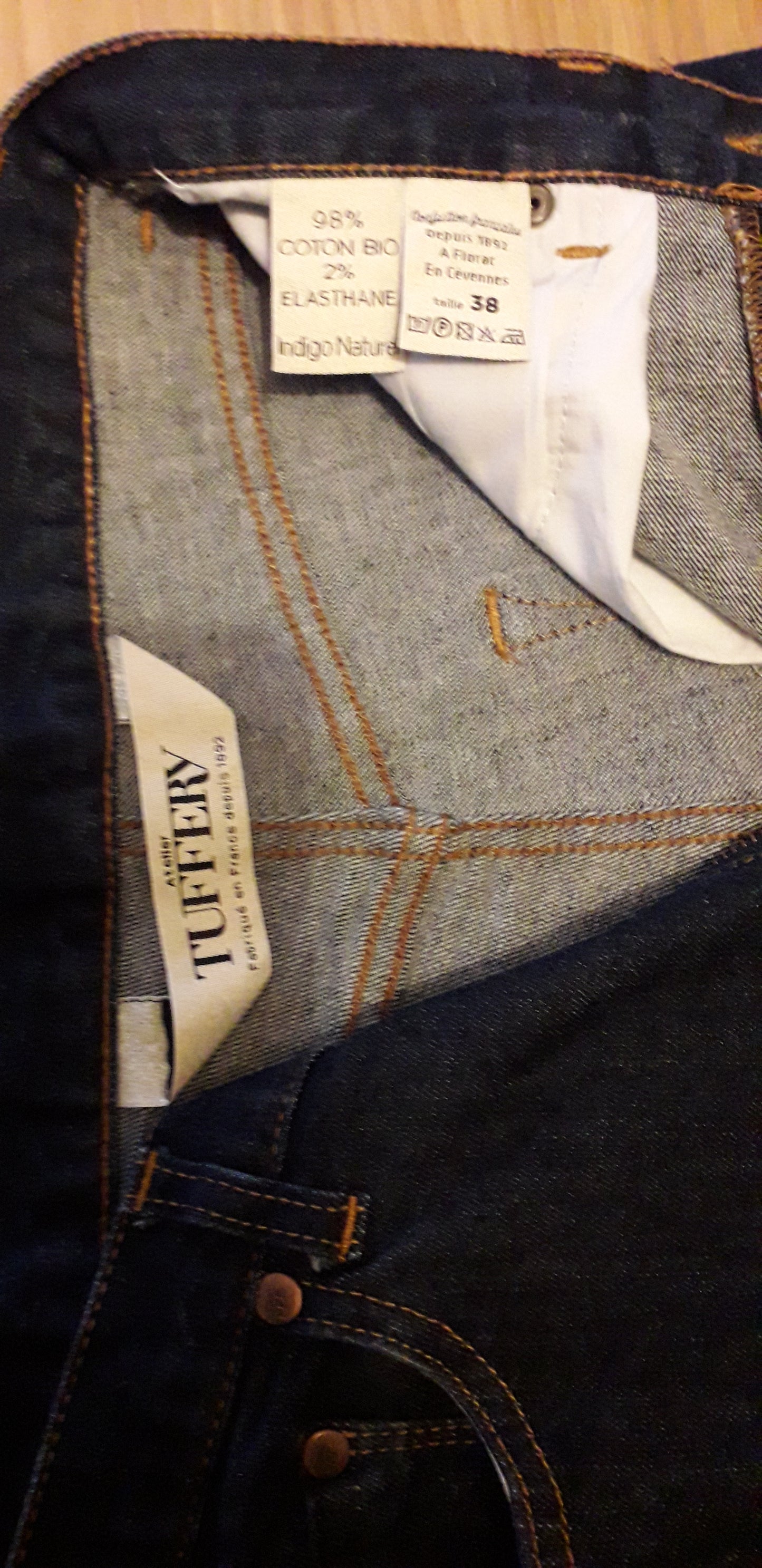 Jean slim taille haute Coton Bio - Marianne