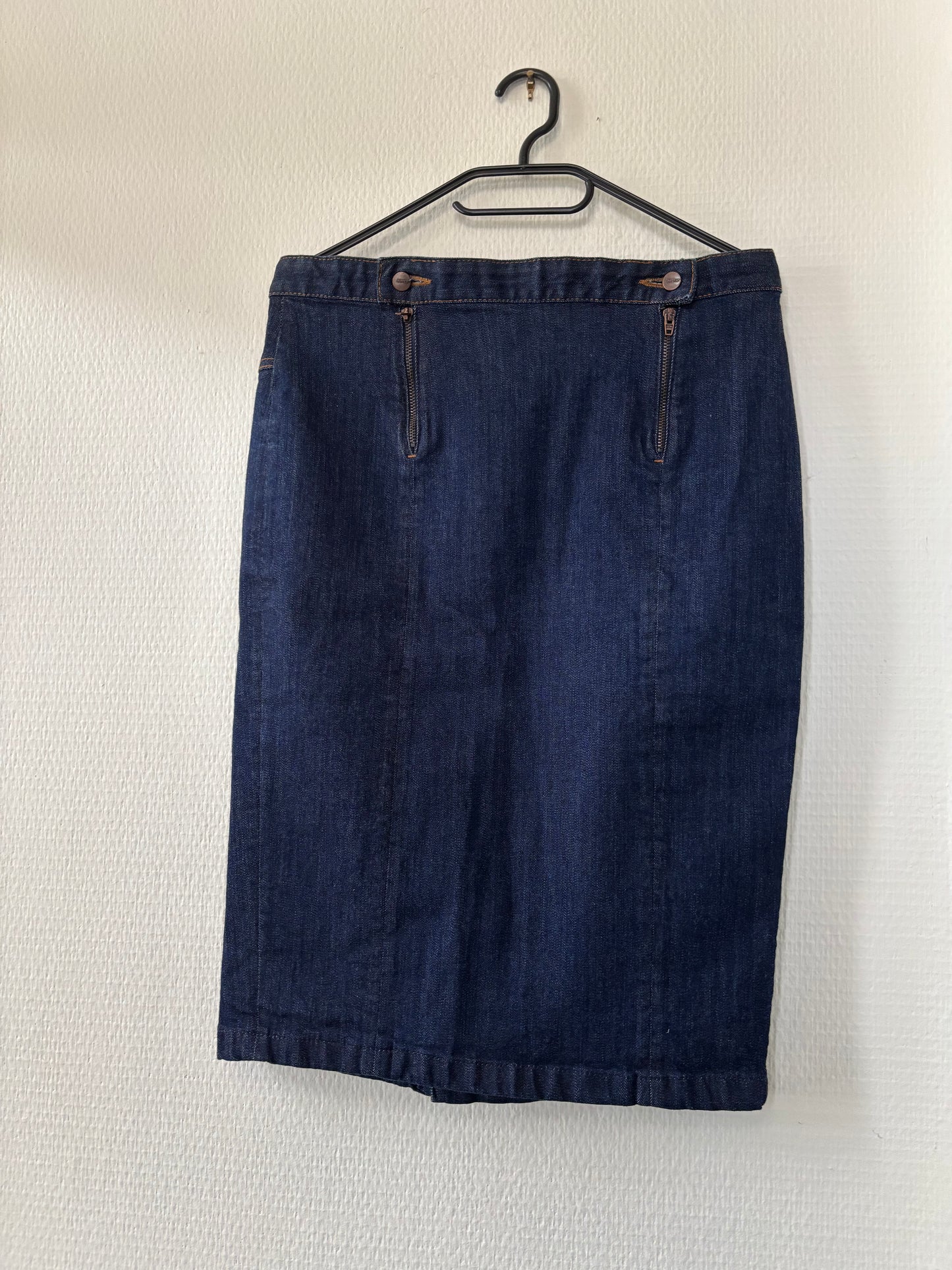 Jupe en jean crayon taille haute Coton Bio - Agathe