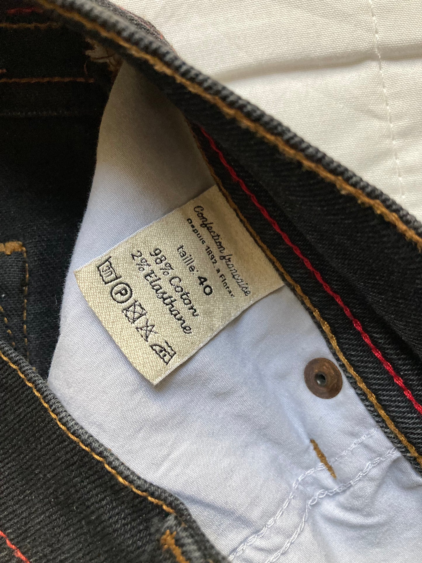 Jean slim taille standard Noir - Mathilde