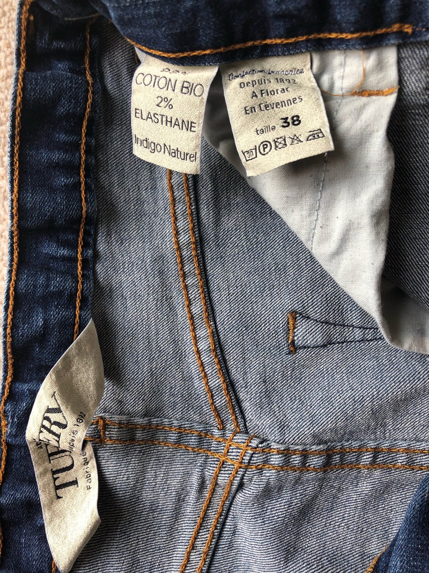 Jean slim taille haute Coton Bio - Marianne