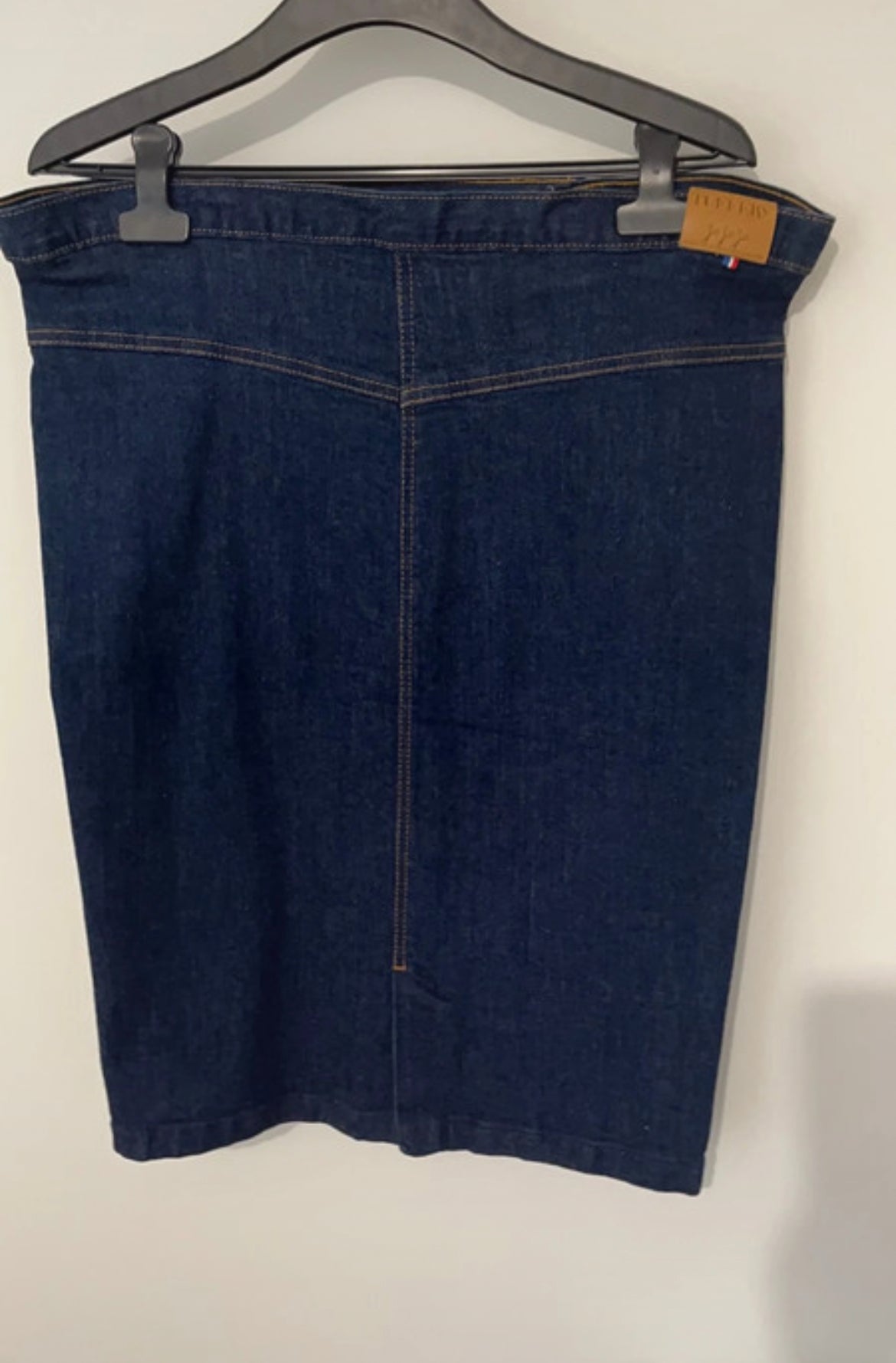 Jupe en jean crayon taille haute Coton Bio - Agathe