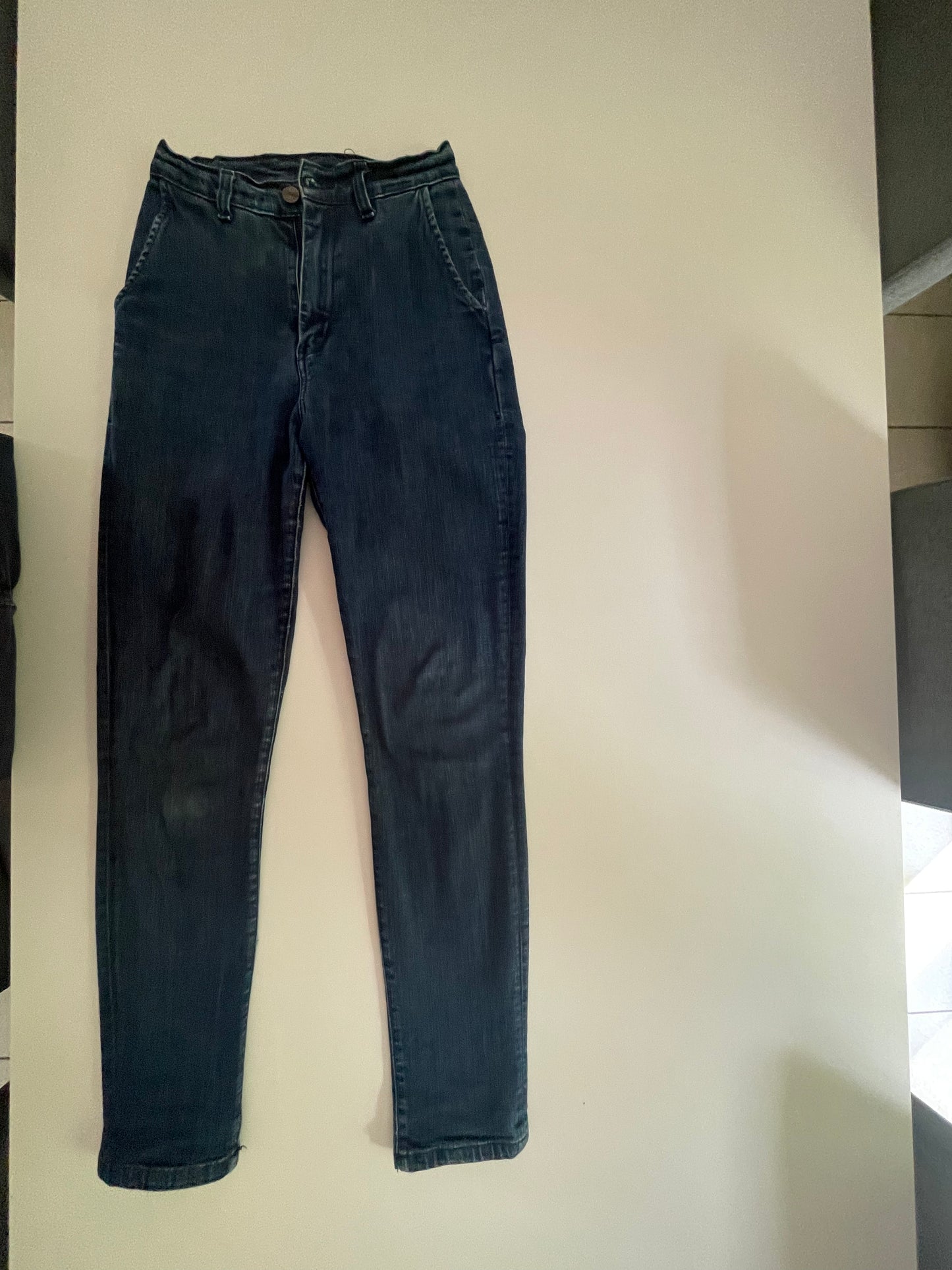 Chino ajusté taille haute Brut Coton Bio - Léonie