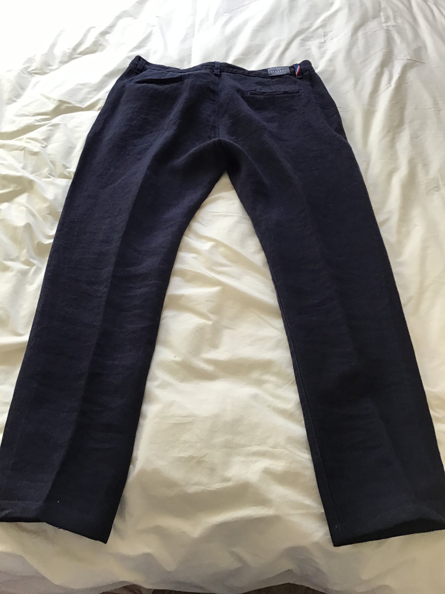 Chino ajusté taille haute Alpine 100% Lin Français - Léonie