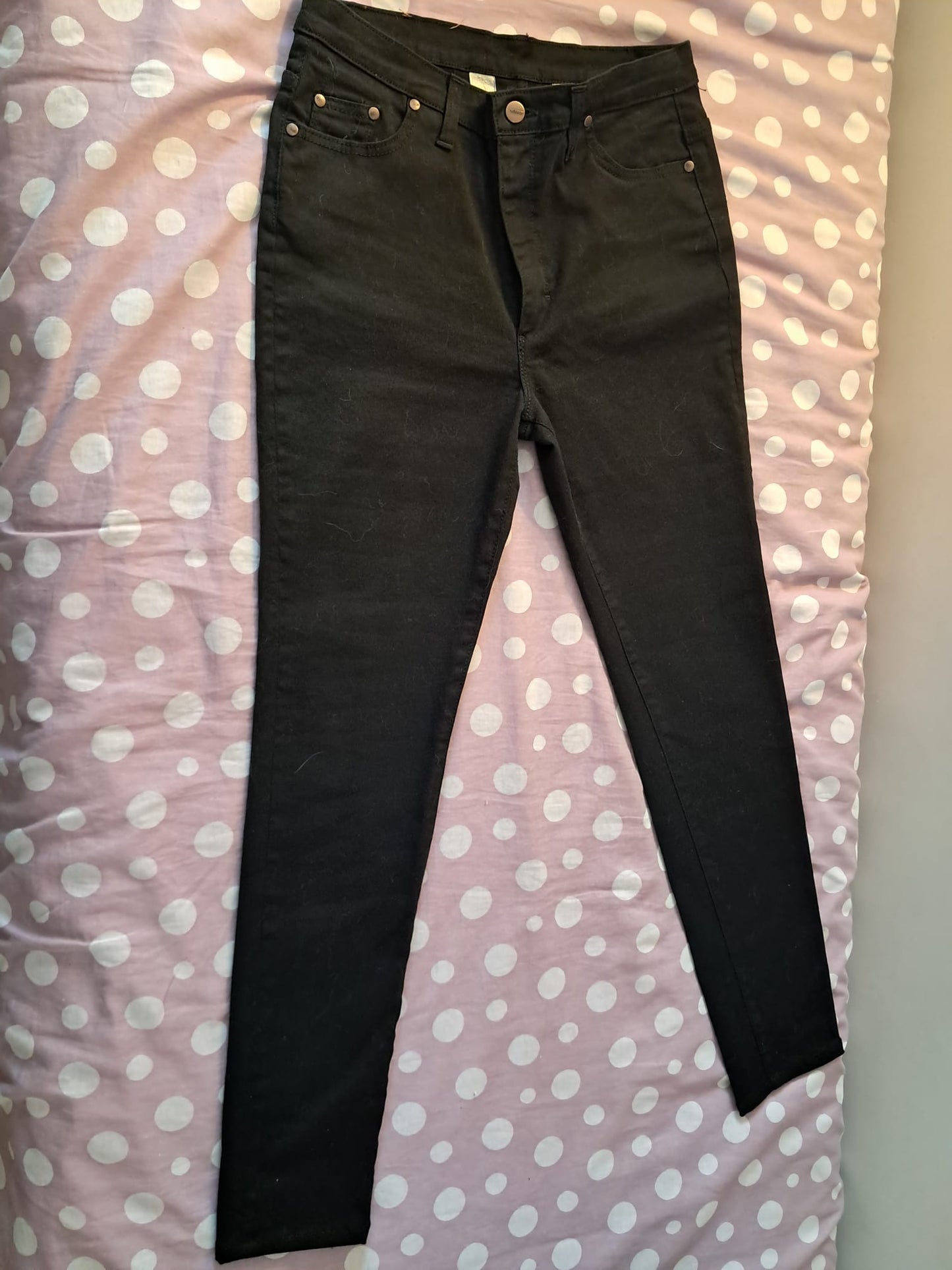 Jean slim Taille Haute Noir – Marianne