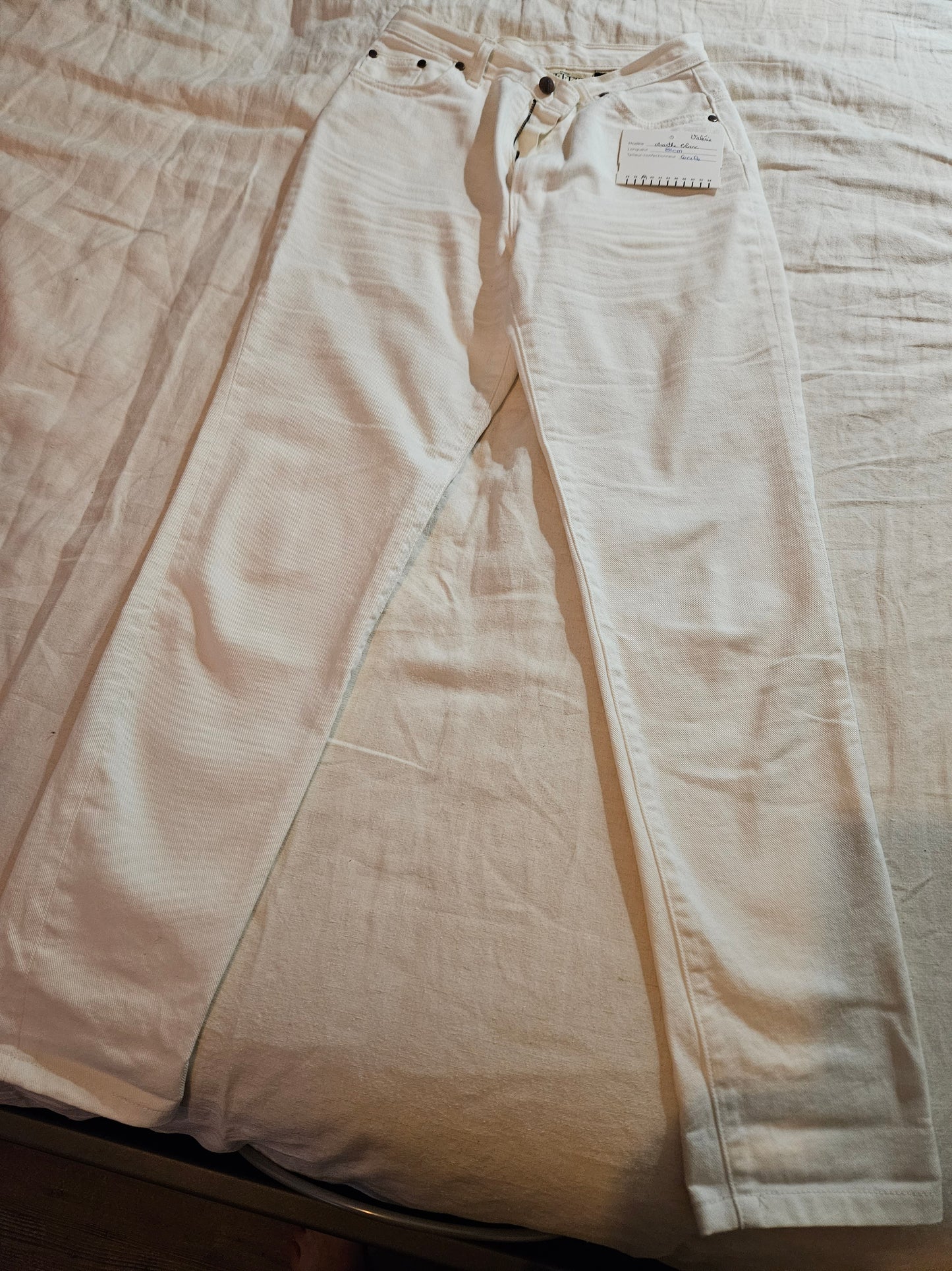 Jean mom taille haute blanc - Marthe