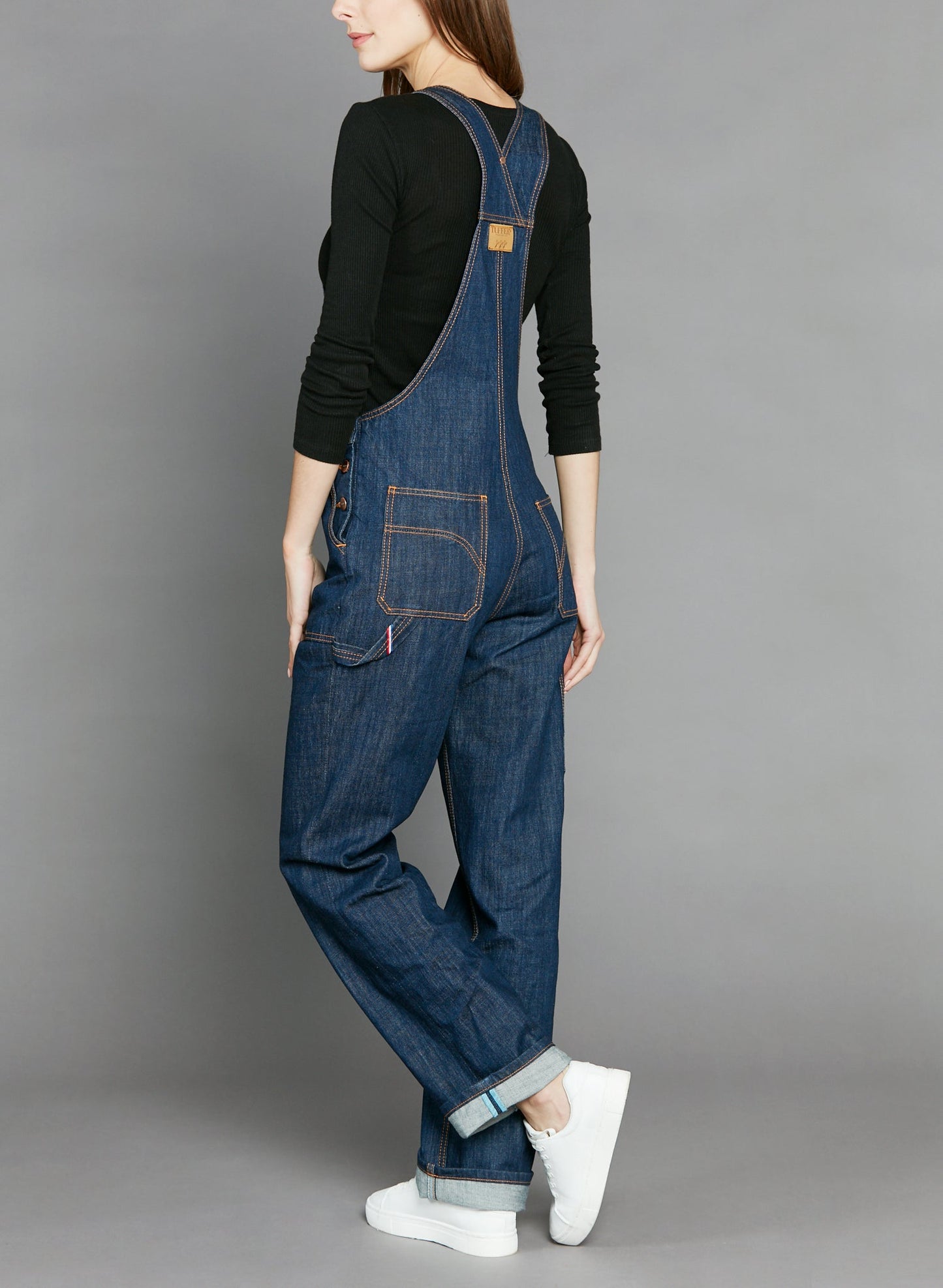 Salopette jean bio indigo naturel - André