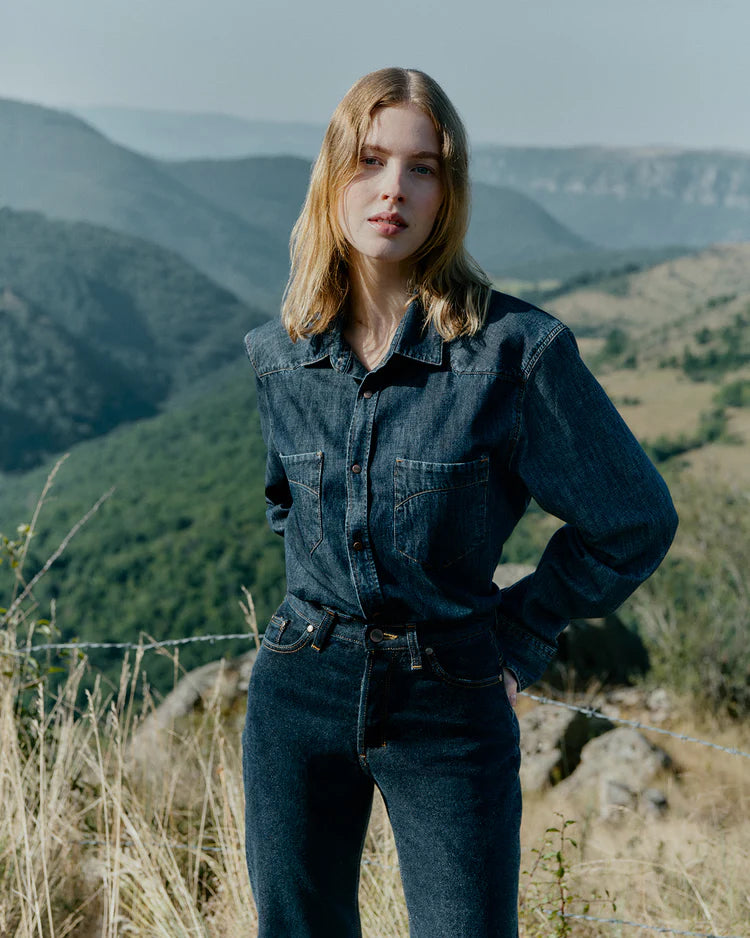 CÉVENNES - Chemise femme en jean Brut