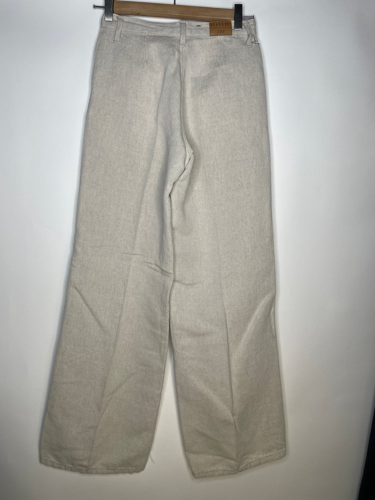 Pantalon femme droit taille haute Chanvre Naturel - Gabi
