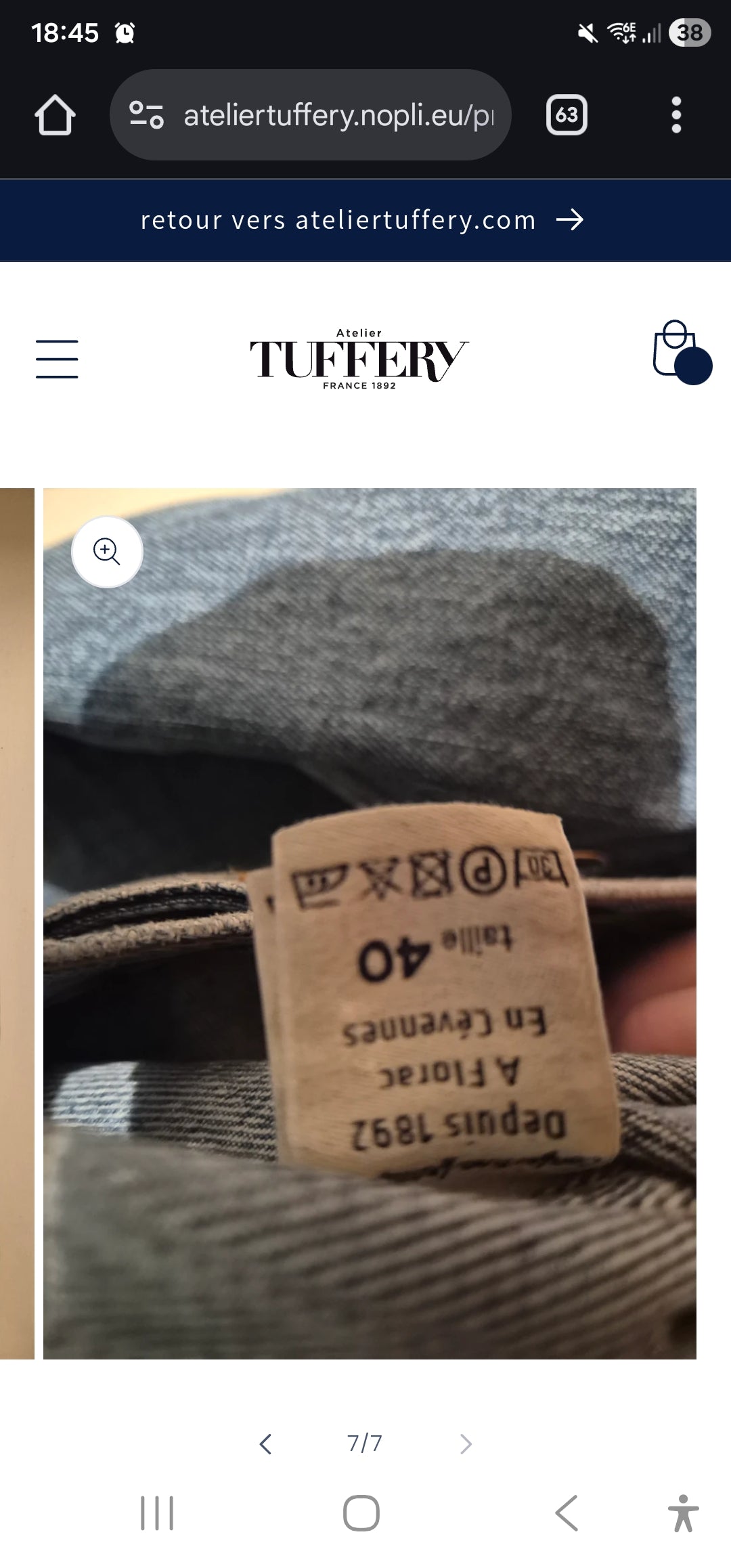 Blouson mixte en jean Clair - Le Tuff’s