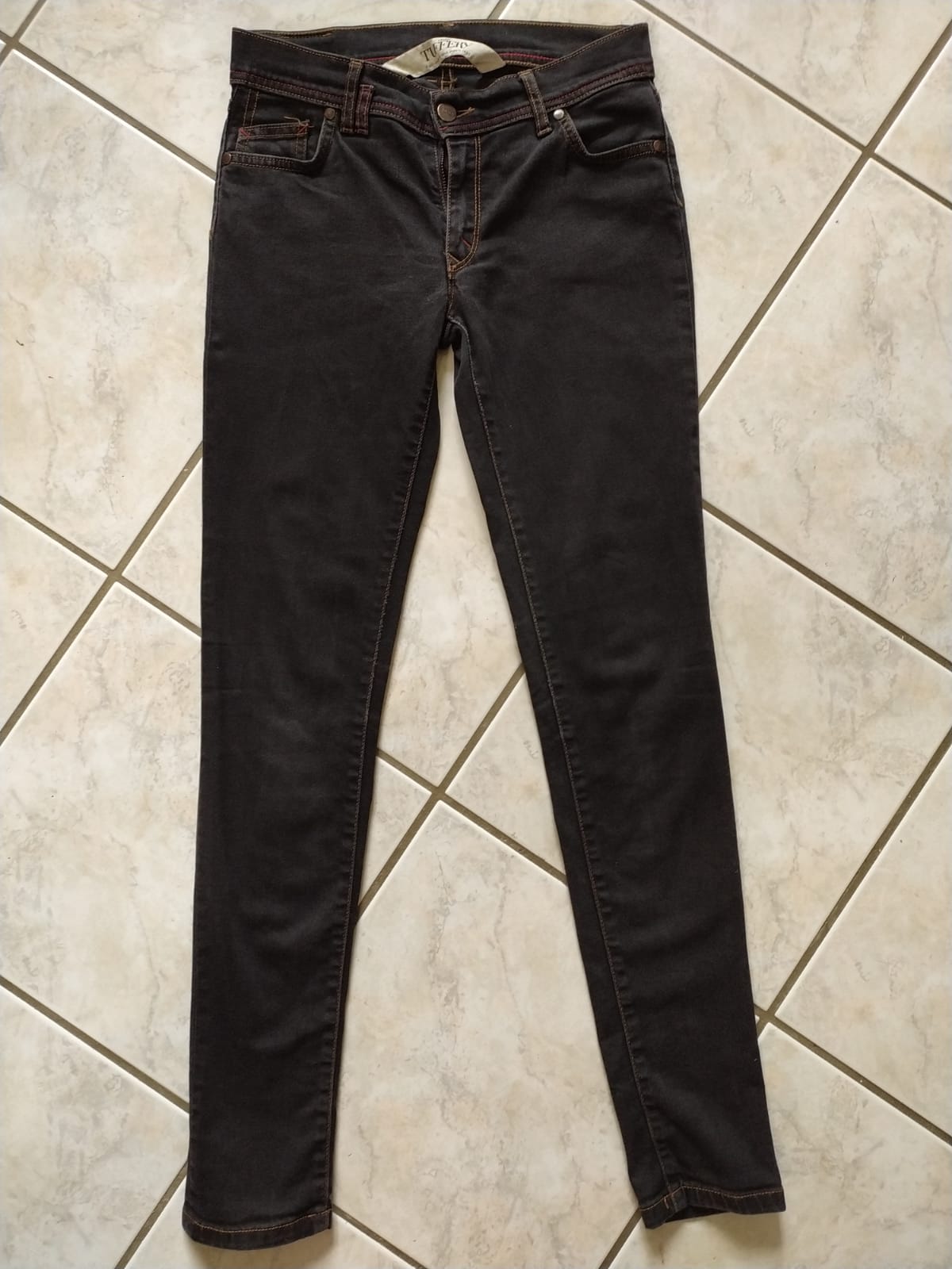 Jean slim taille standard Noir - Mathilde