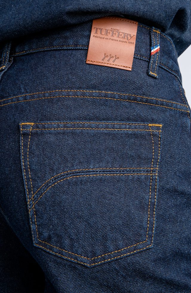 Jean droit taille haute flex brut - Célestin