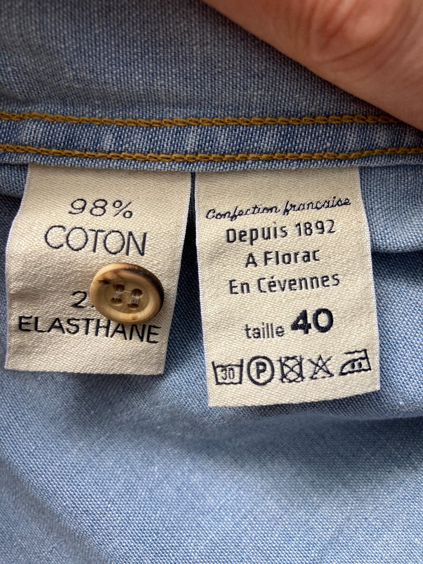 Chemise en jean clair - Cévennes
