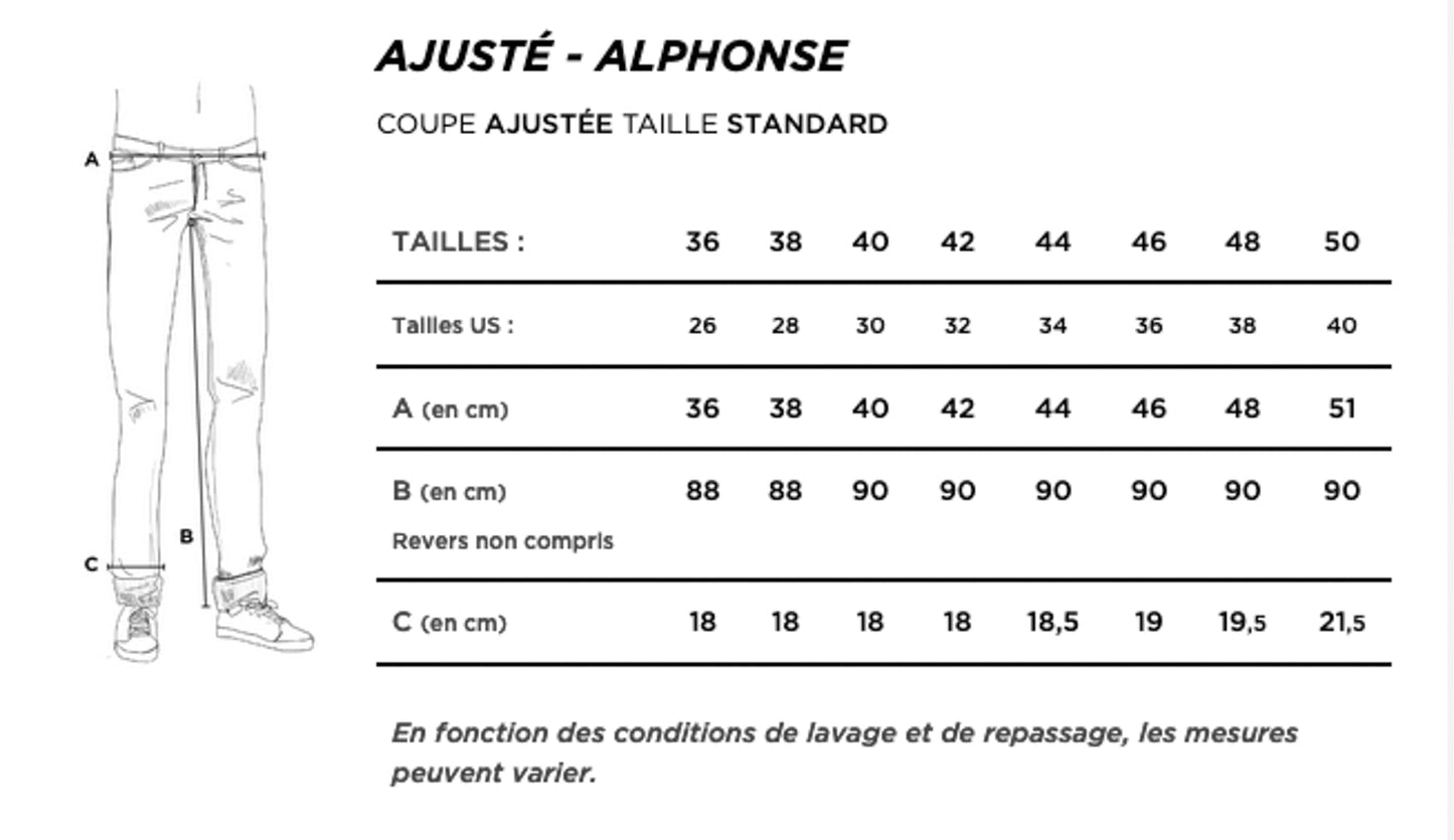 Jean droit ajusté blanc - Alphonse