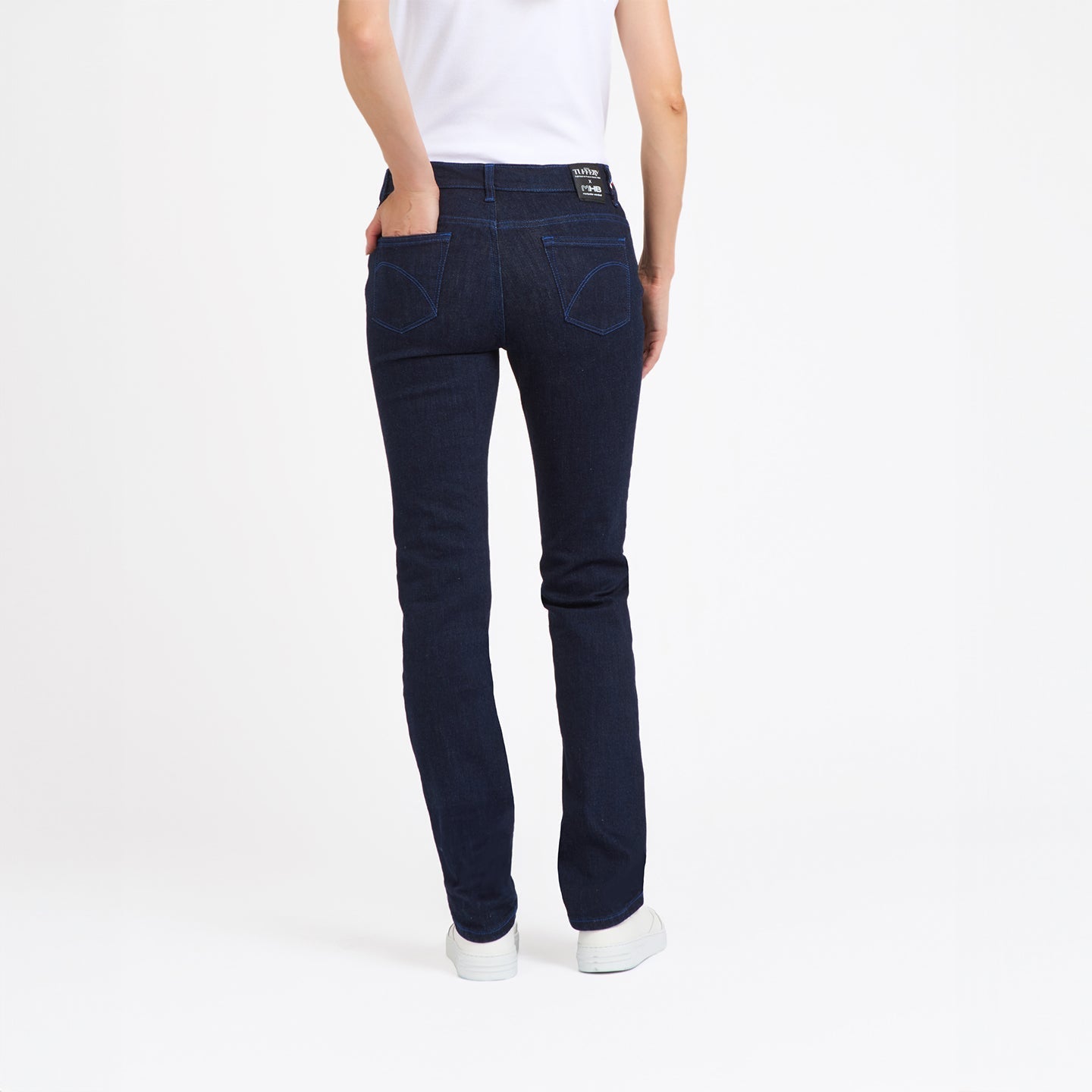 Jean femme ajusté taille standard Bleu Bio – Augusta