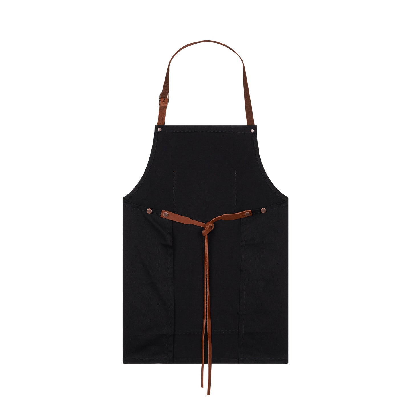 Tablier court en jean Noir