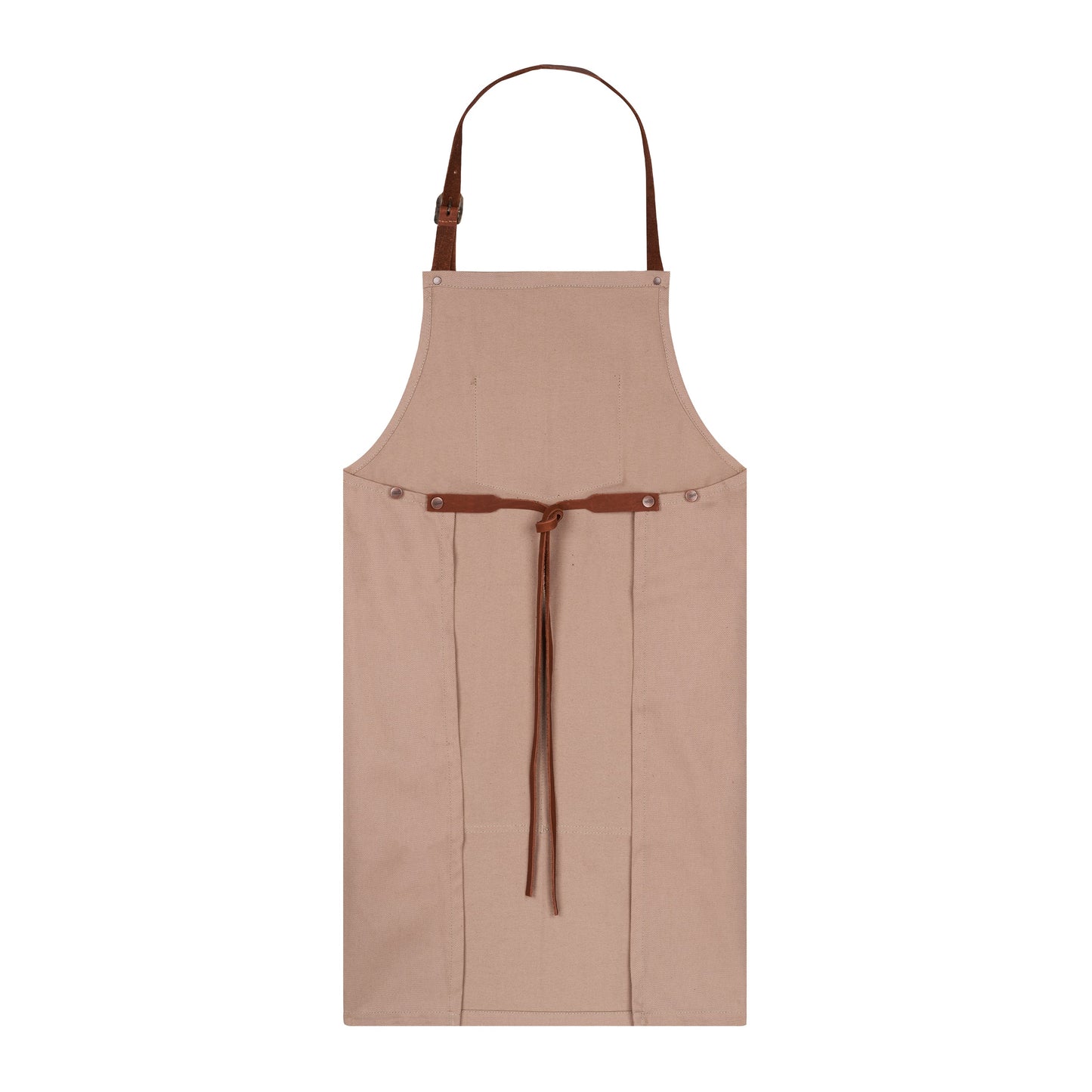 Tablier long en jean Beige