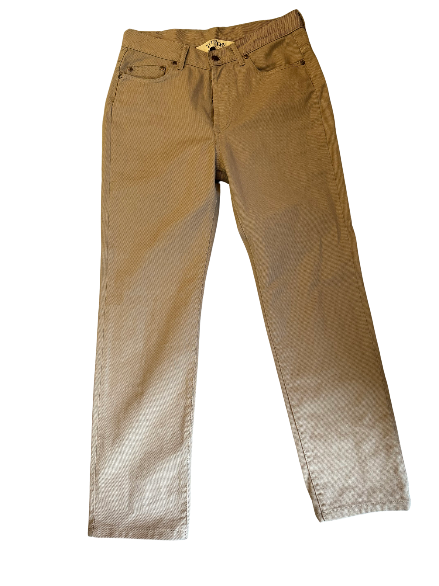 Jean droit taille haute beige - Célestin