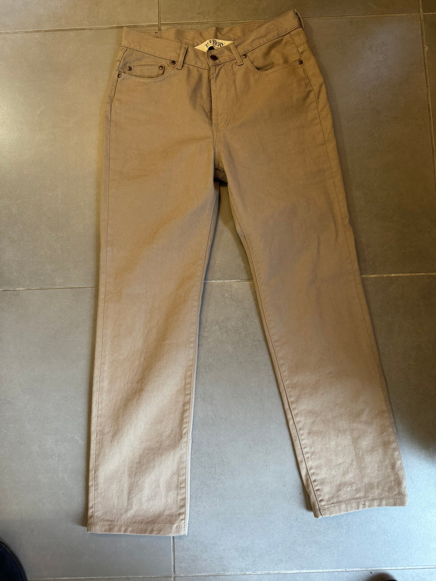 Jean droit taille haute beige - Célestin