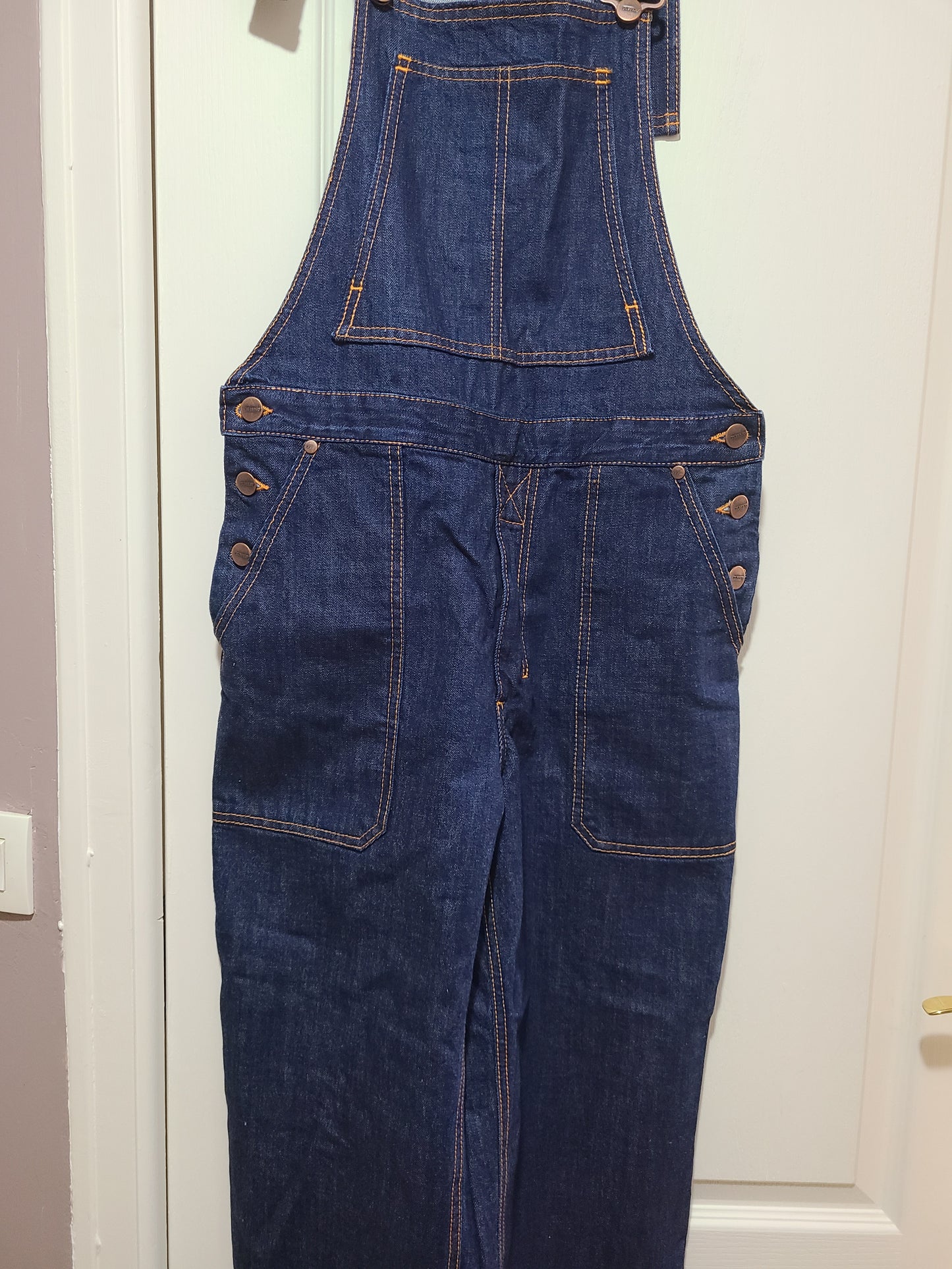 Salopette jean bio indigo naturel - André