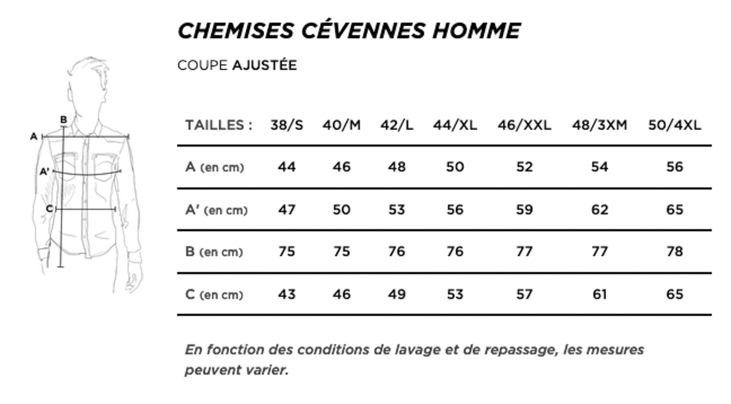 Chemise en jean clair - Cévennes
