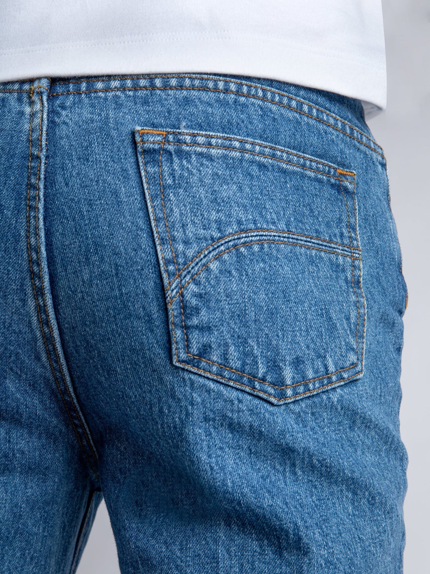 Jean droit taille haute clair - Célestin