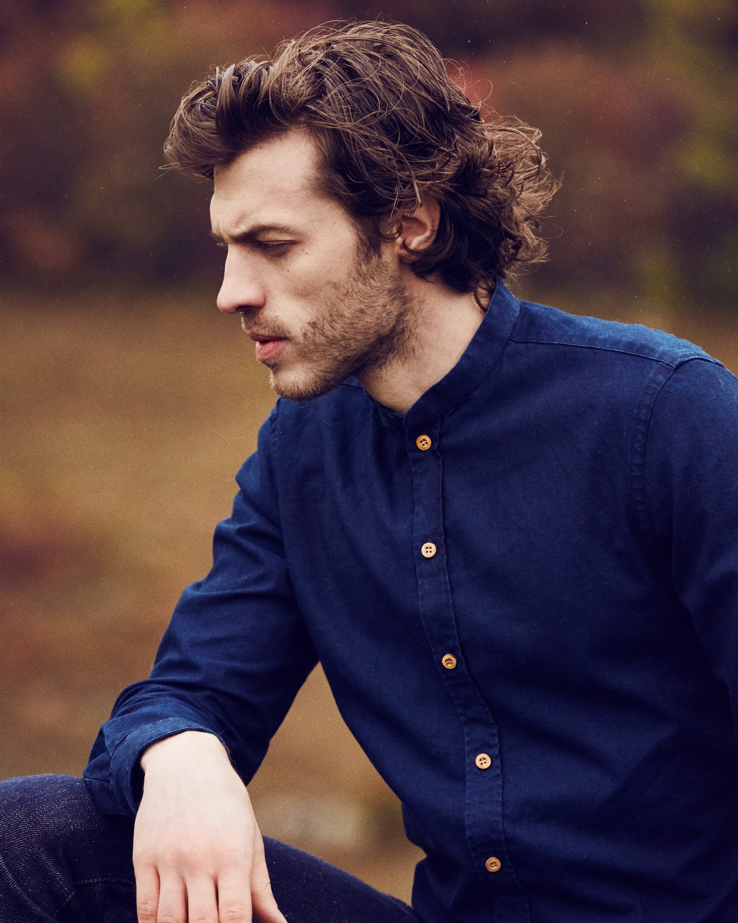 Chemise homme en jean Indigo - Causses