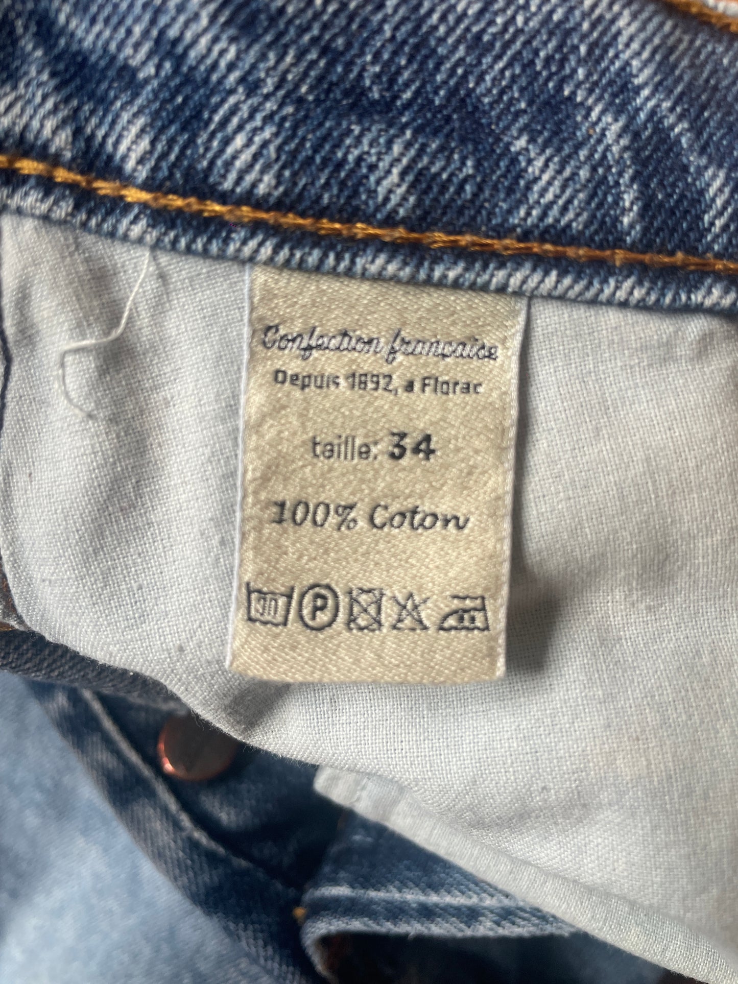 Jean droit taille haute clair – Apolline