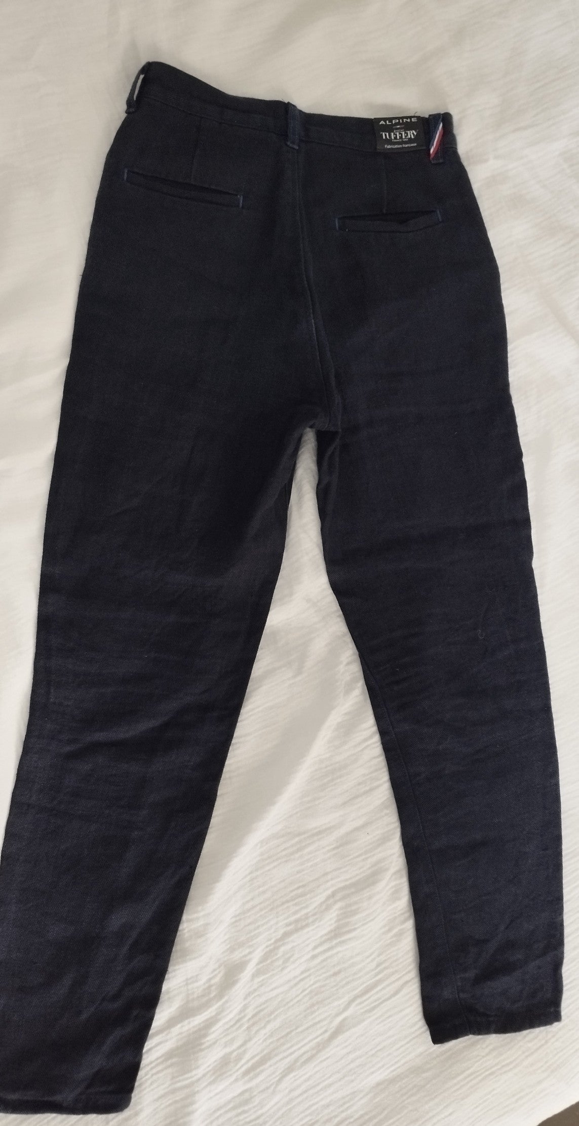 Chino ajusté taille haute Alpine 100% Lin Français - Léonie