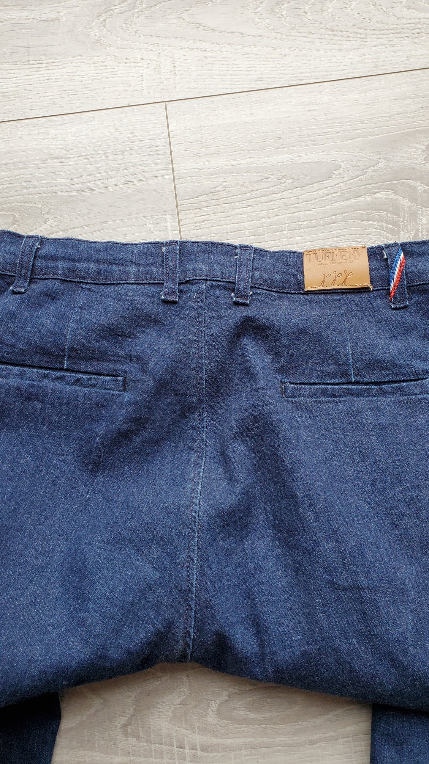 Chino ajusté taille haute Brut Coton Bio - Léonie