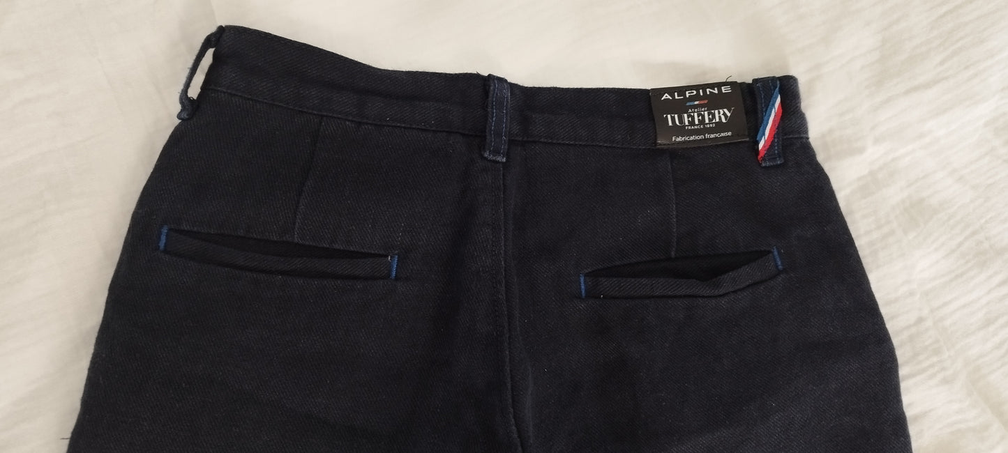 Chino ajusté taille haute Alpine 100% Lin Français - Léonie
