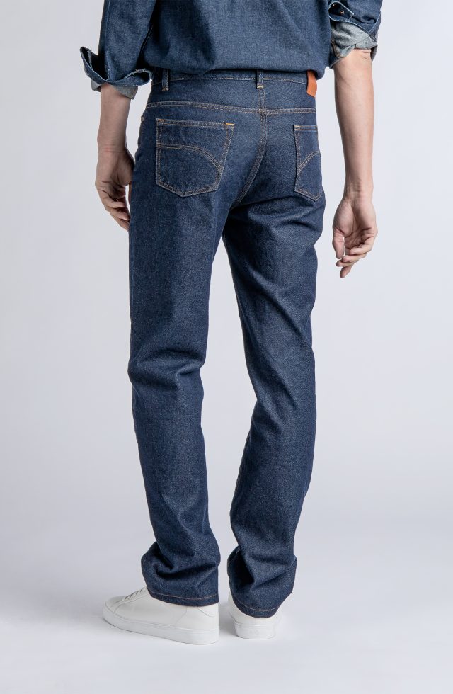 Jean droit taille haute flex brut - Célestin