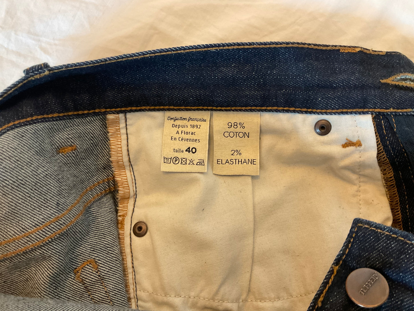 Jean droit taille faute flex brut - Célestin