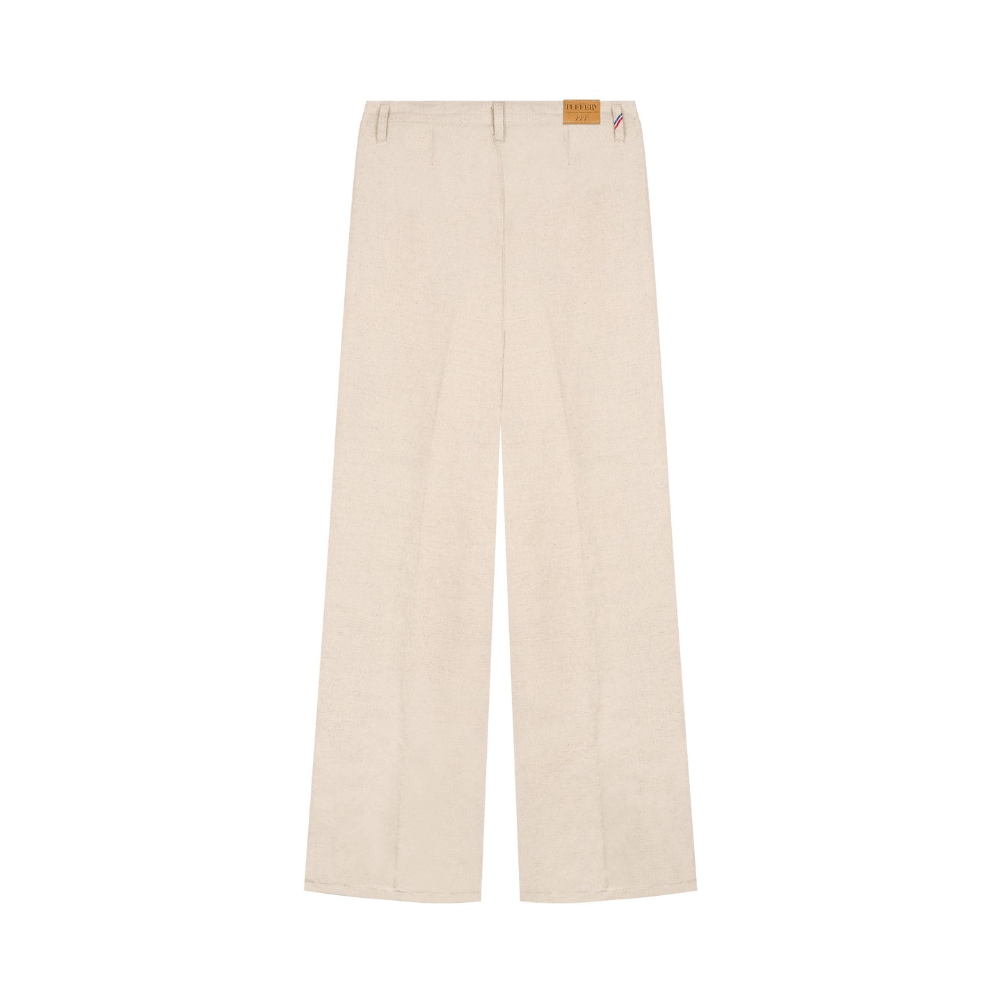 Pantalon femme droit taille haute Chanvre Naturel - Gabi