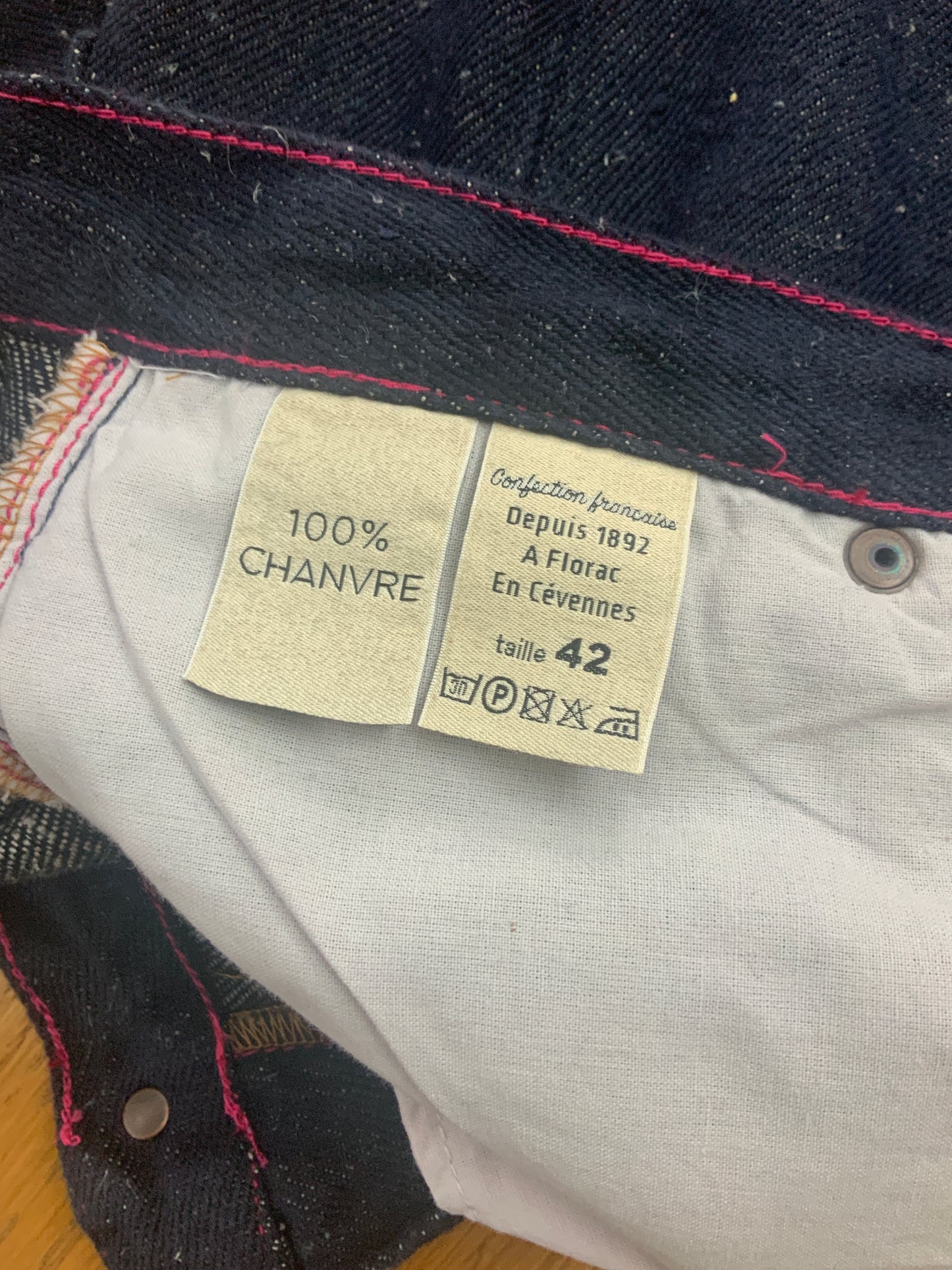 Jean unisexe large taille haute Chanvre - DÉSIRÉ