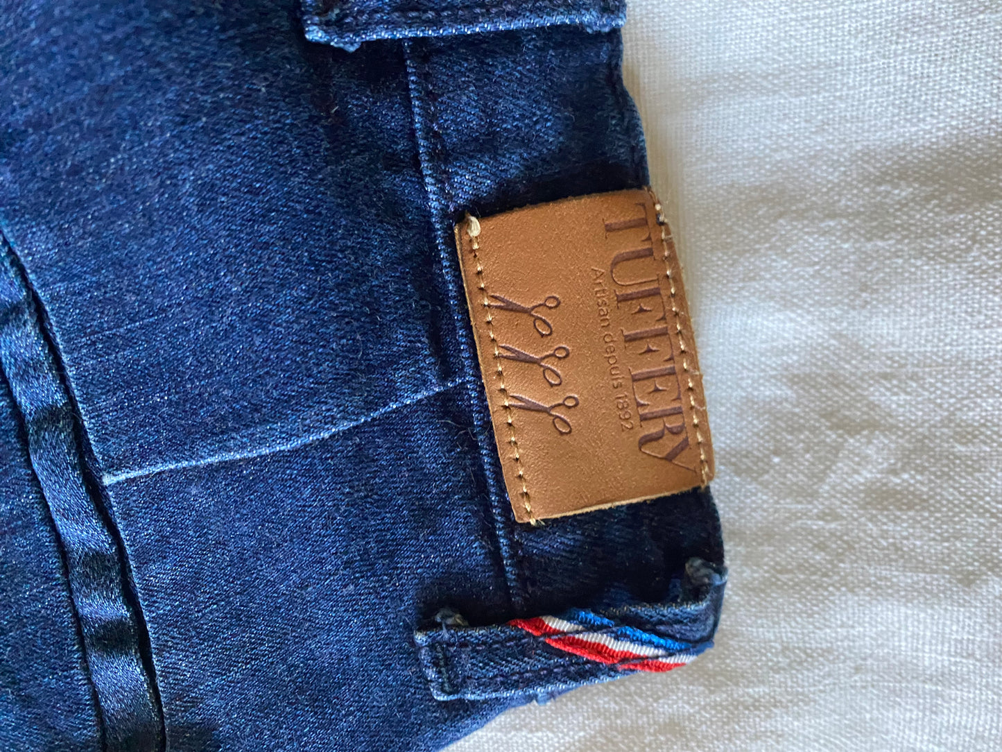 Chino ajusté taille haute Brut Coton Bio - Léonie