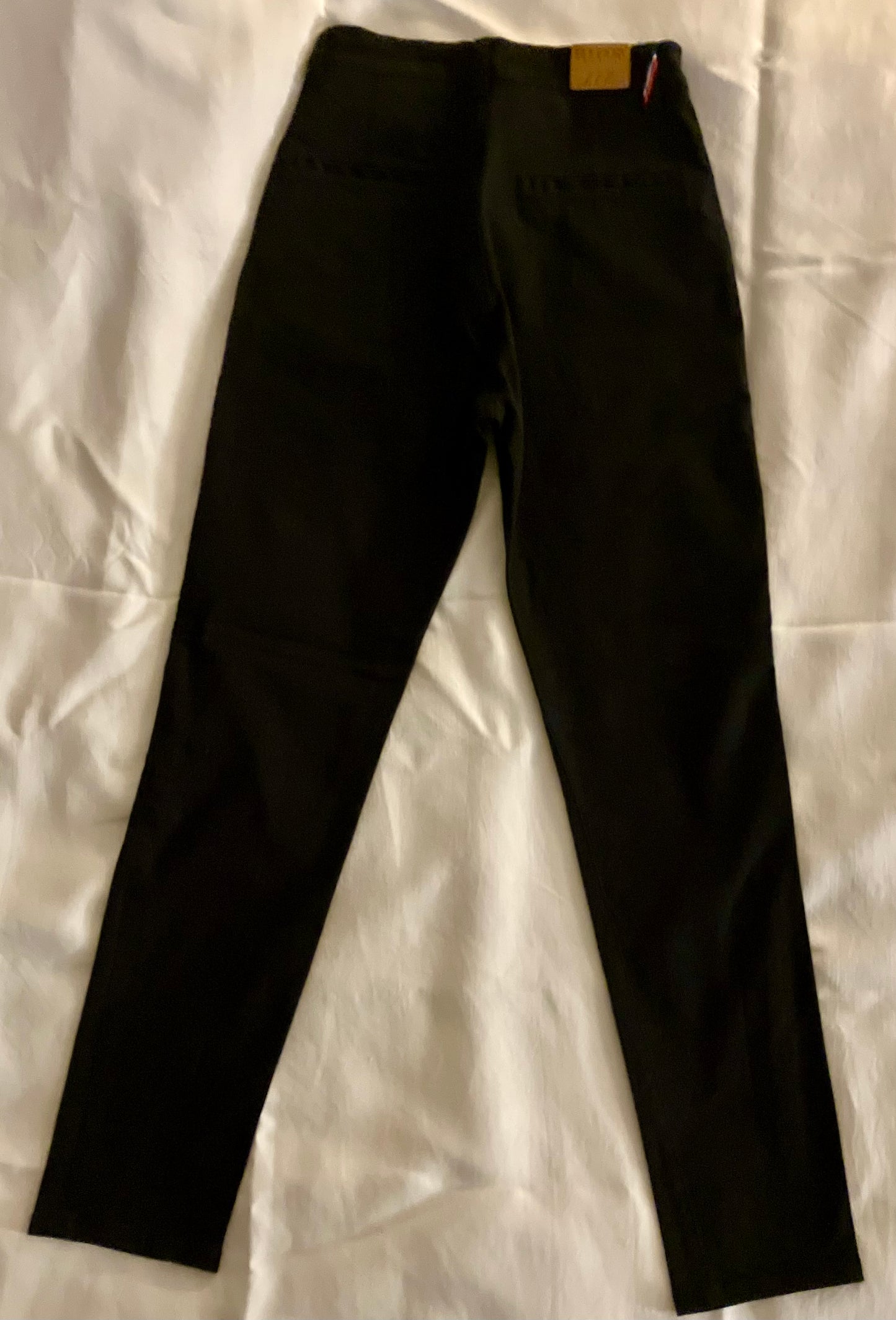 Chino ajusté taille haute Noir - Léonie