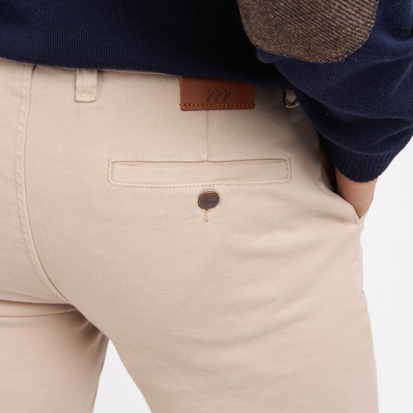 Chino homme droit ajusté Beige - Ernest
