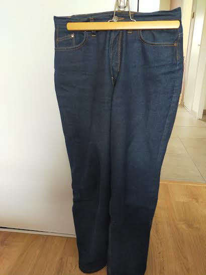 Jean femme droit taille haute Brut - Apolline