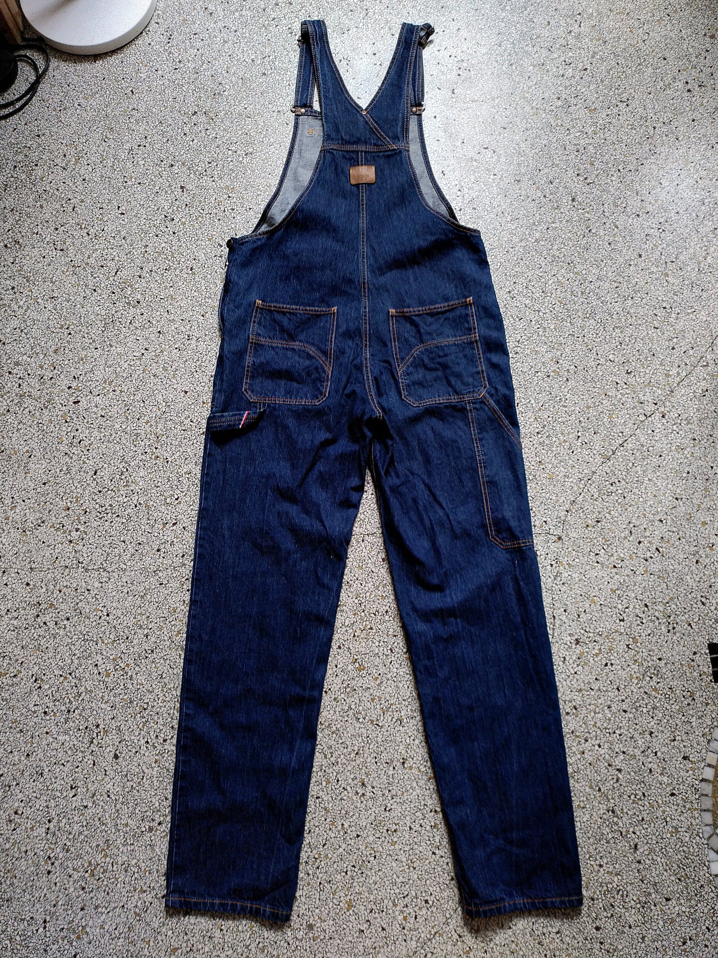 Salopette jean bio indigo naturel - André