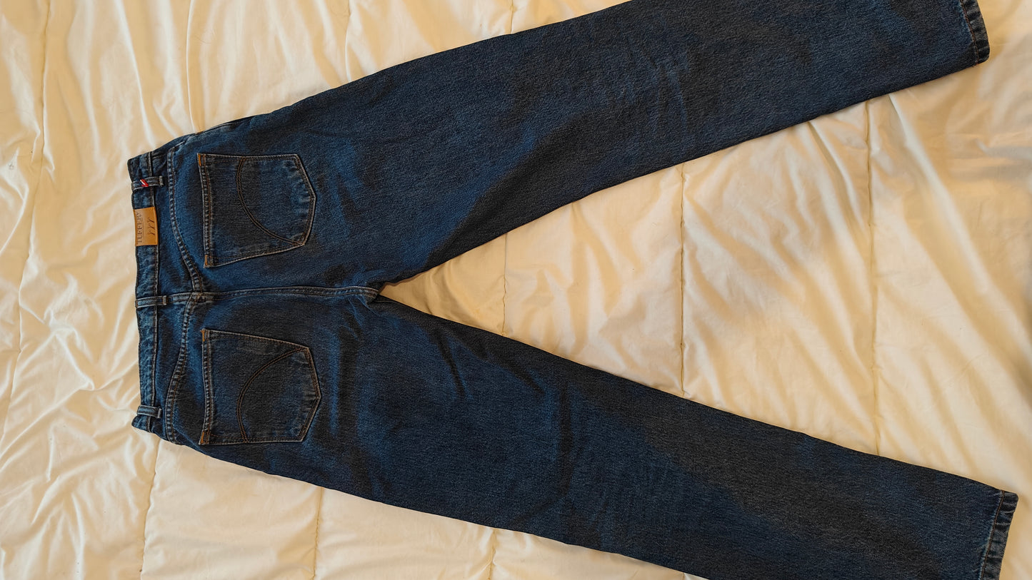 Jean droit taille haute stonewashed - Apolline