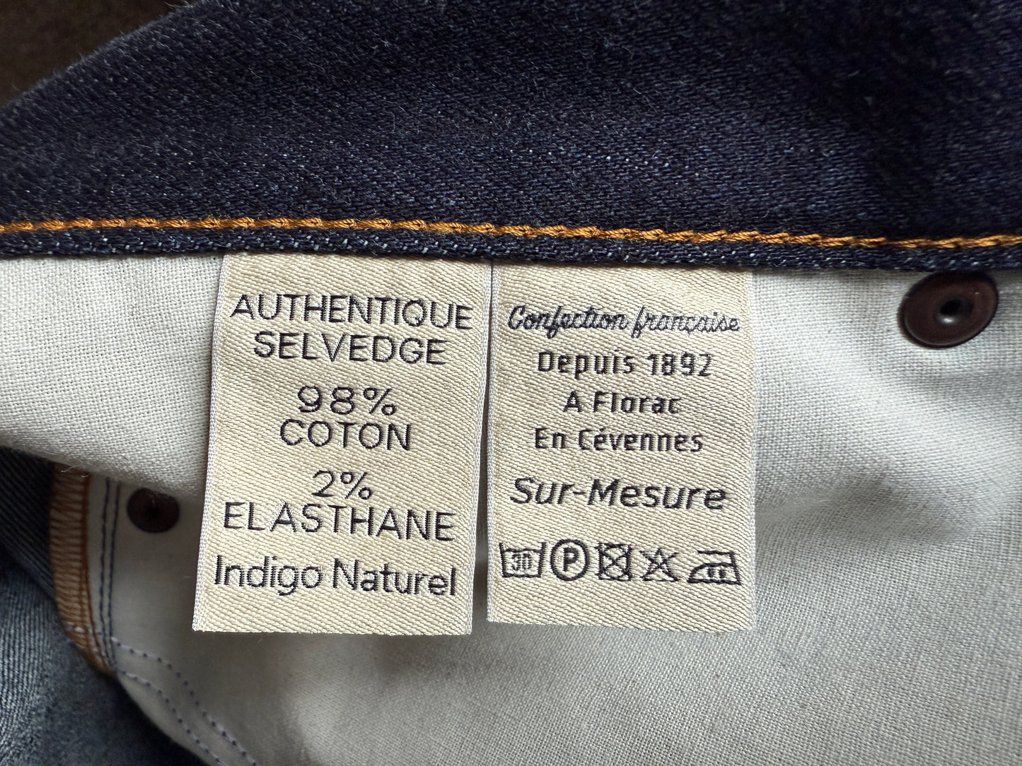Jean droit ajusté Brut Selvedge - Alphonse