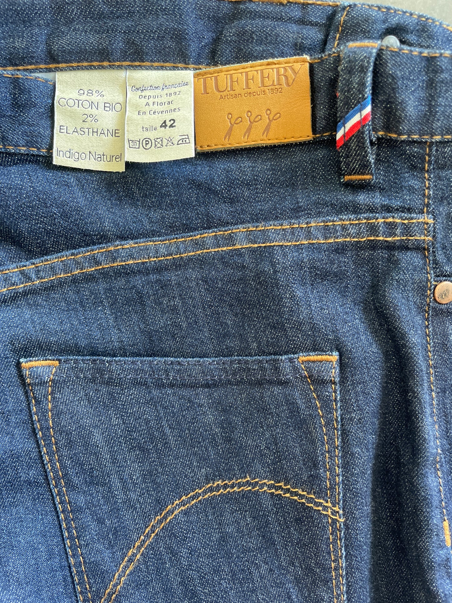 Jean slim taille haute Coton Bio - Marianne