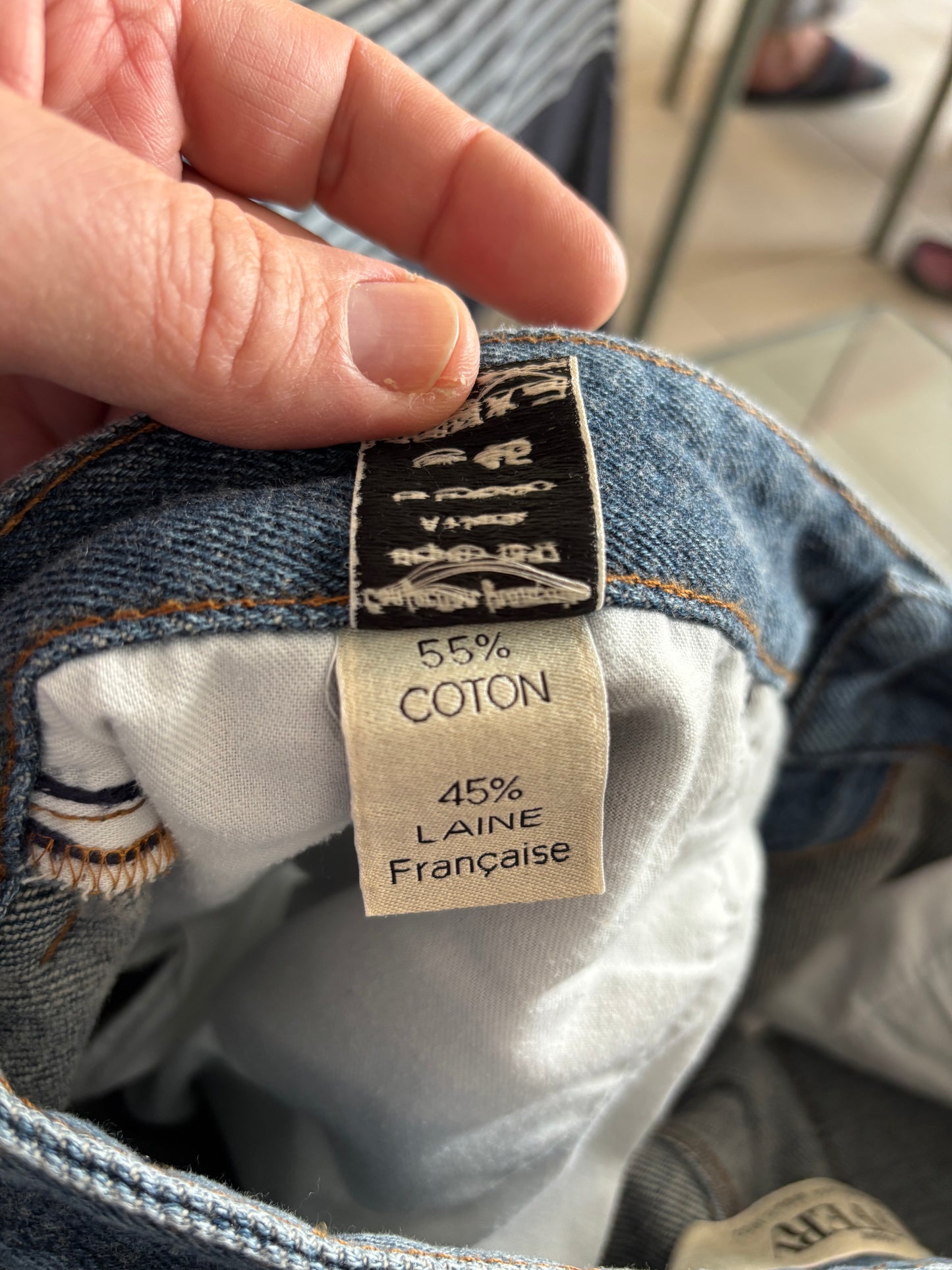 Jean droit ajusté Laine Française - Alphonse