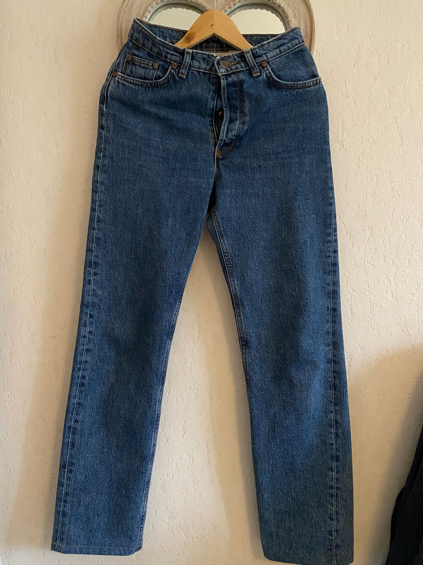 Jean droit taille haute stonewashed - Apolline